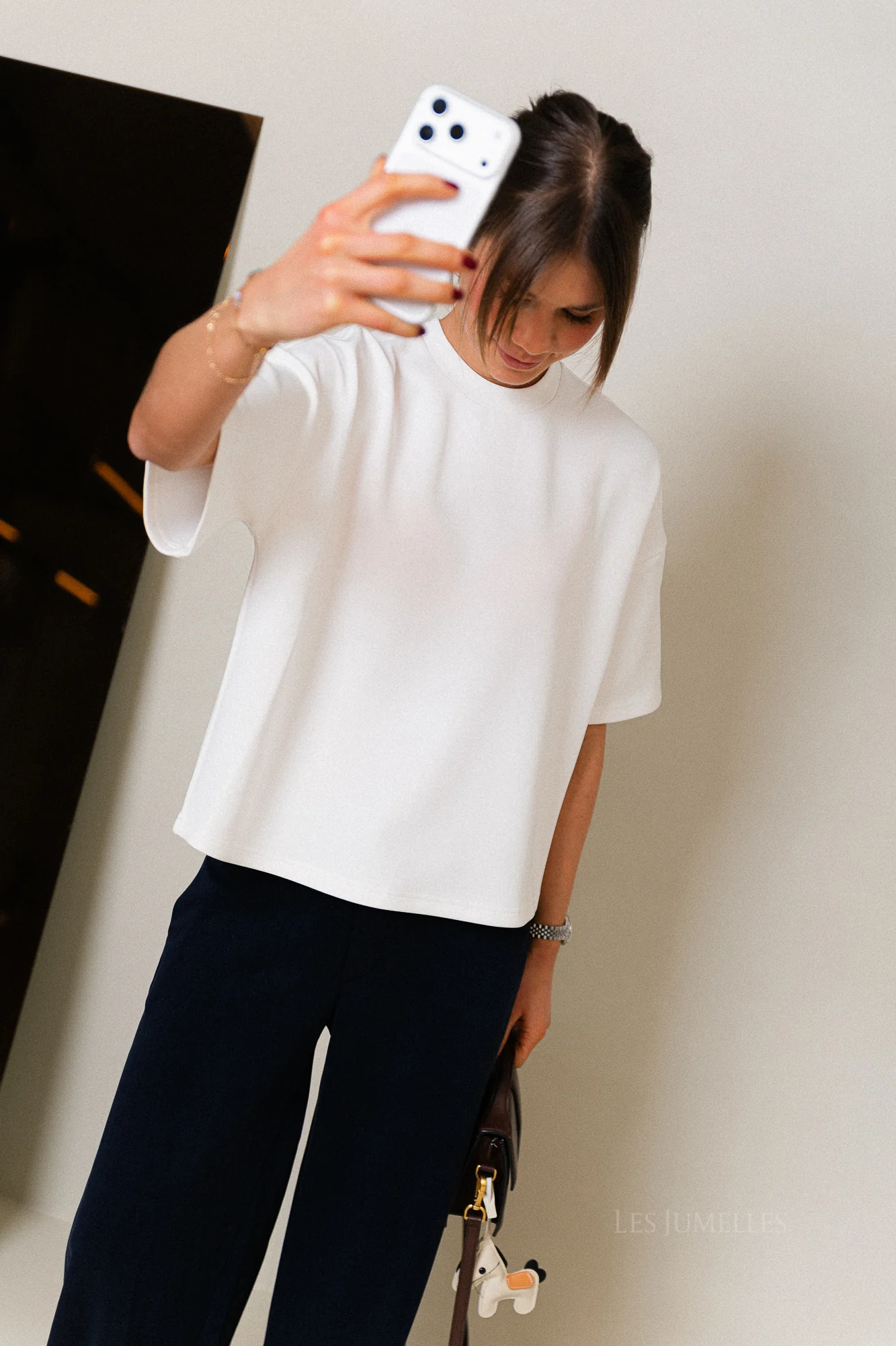 SLFOversized tenny tee snow white