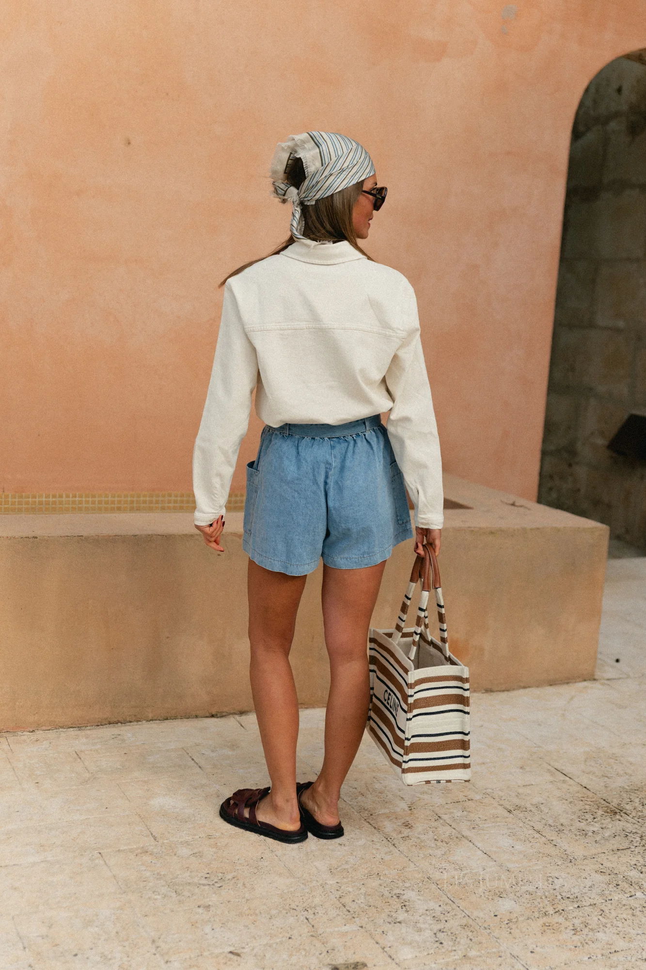 Slfrelaxed ebba denim shirt egret - Image 5