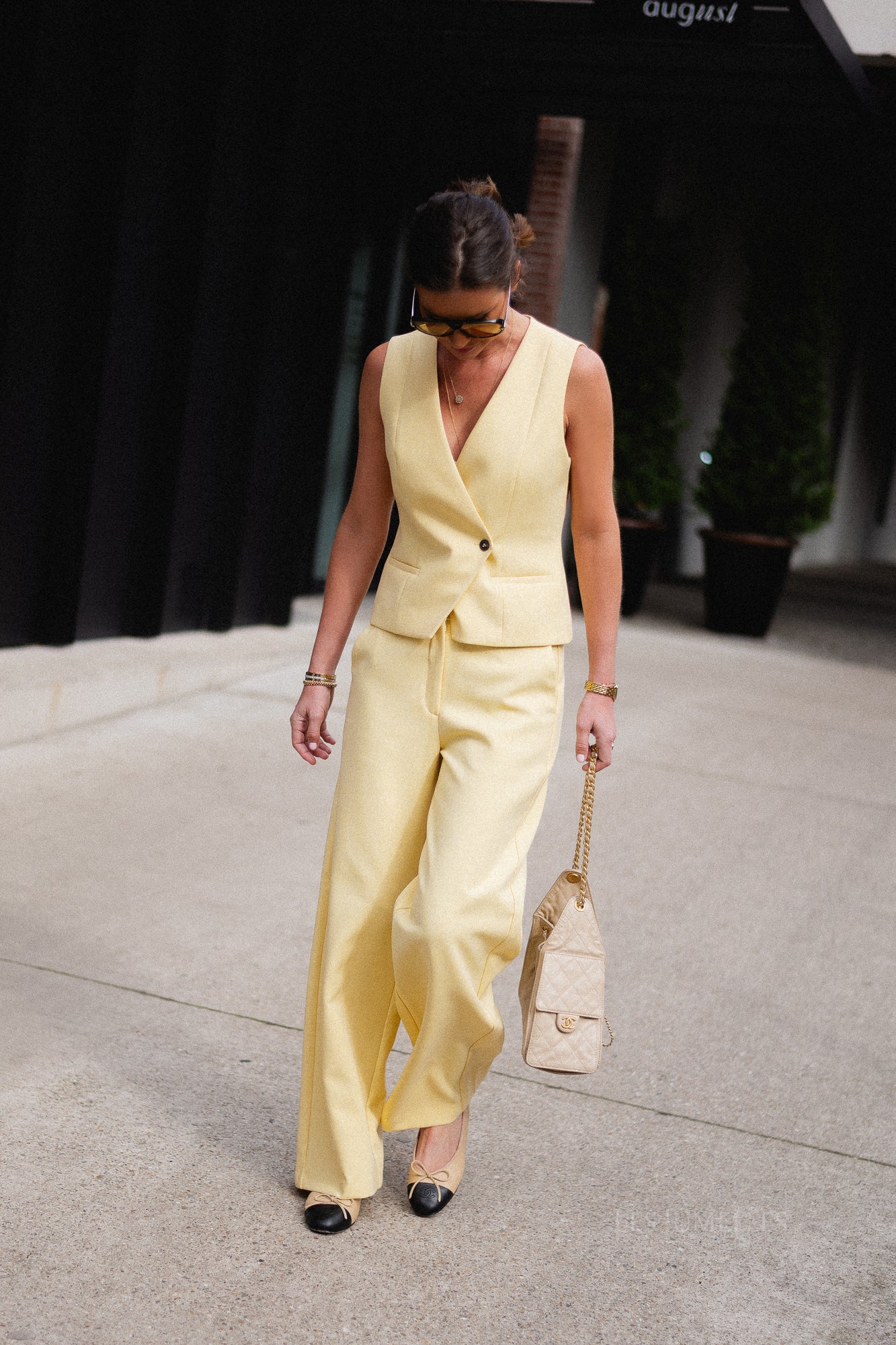 SLFRita Paxa wide pant italian straw - Image 12