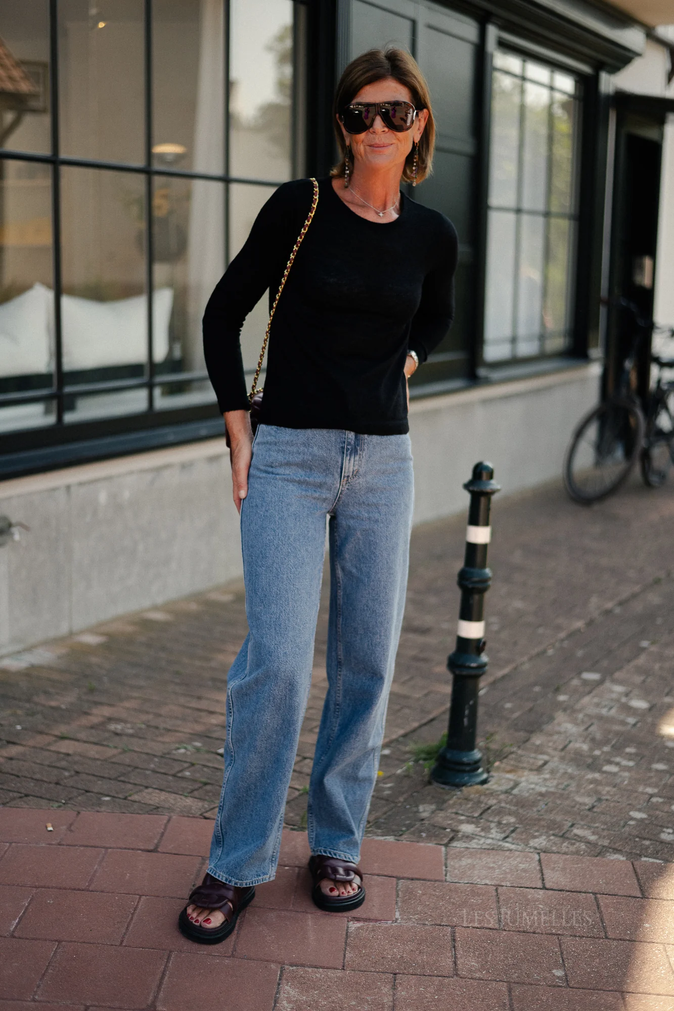 SLFShirley LS knit O-neck black - Image 3