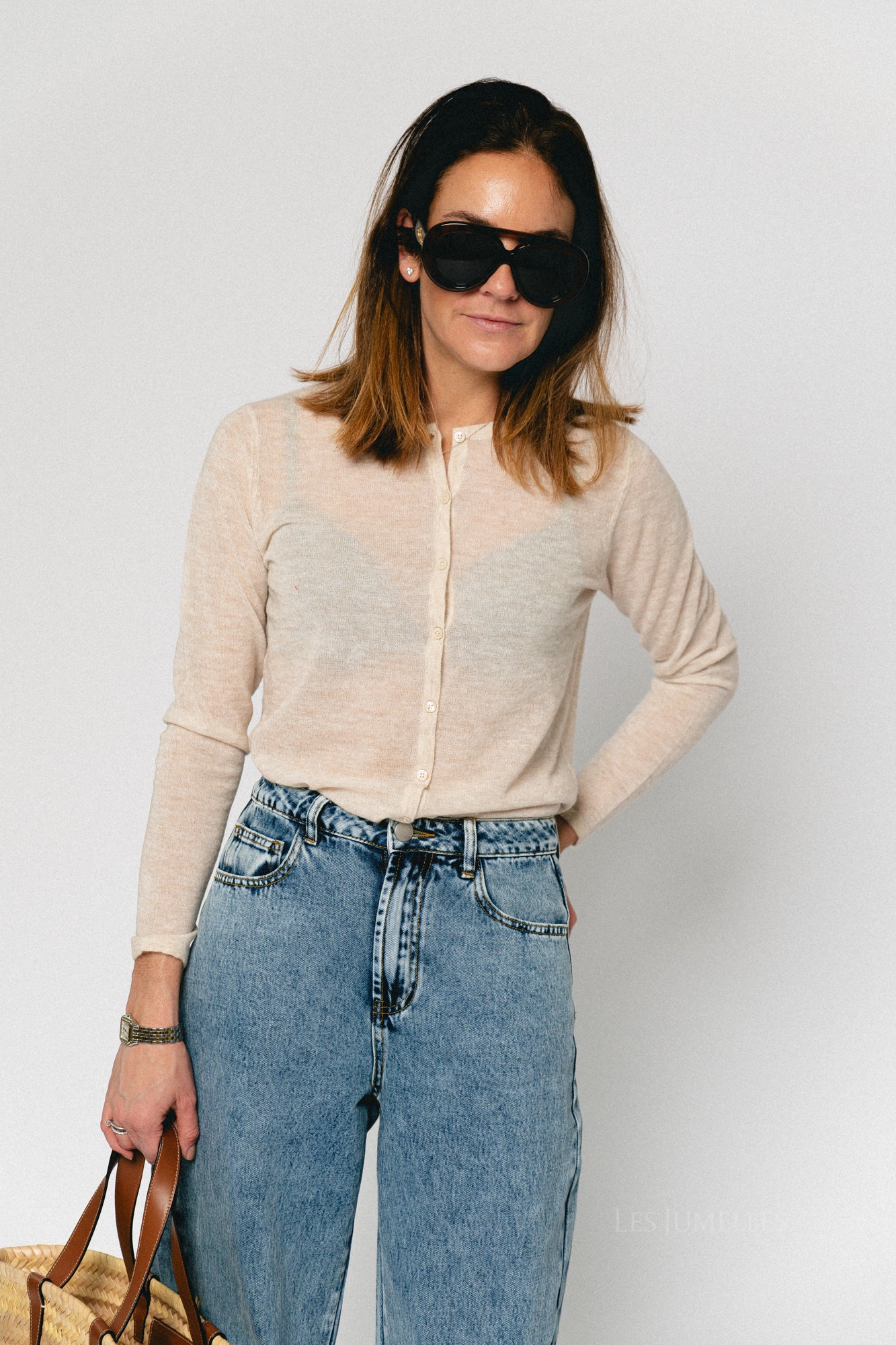 SLFShirley LS knit O-neck cardigan birch - Image 5