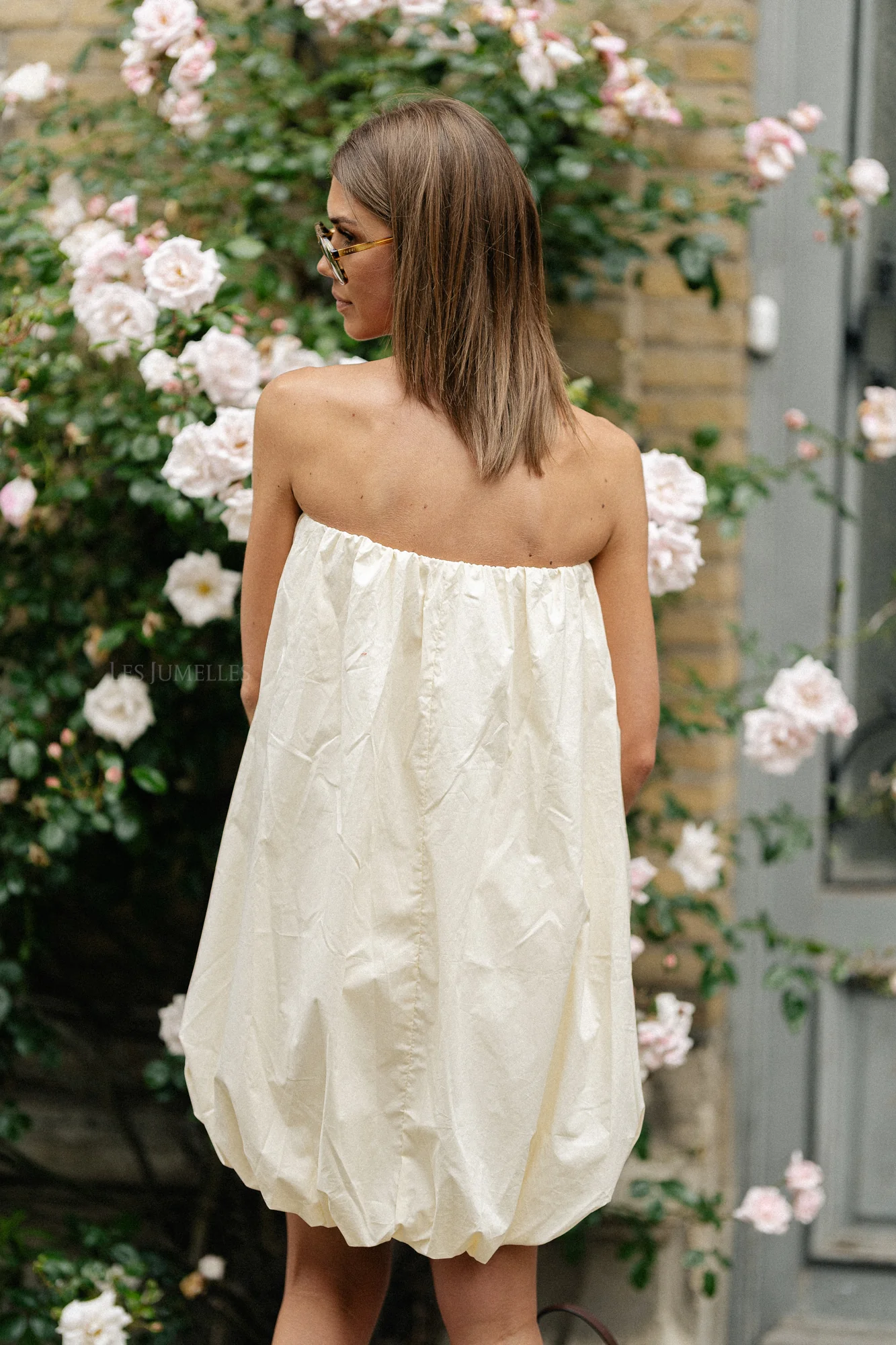 Solange bandeau dress cream - Image 11