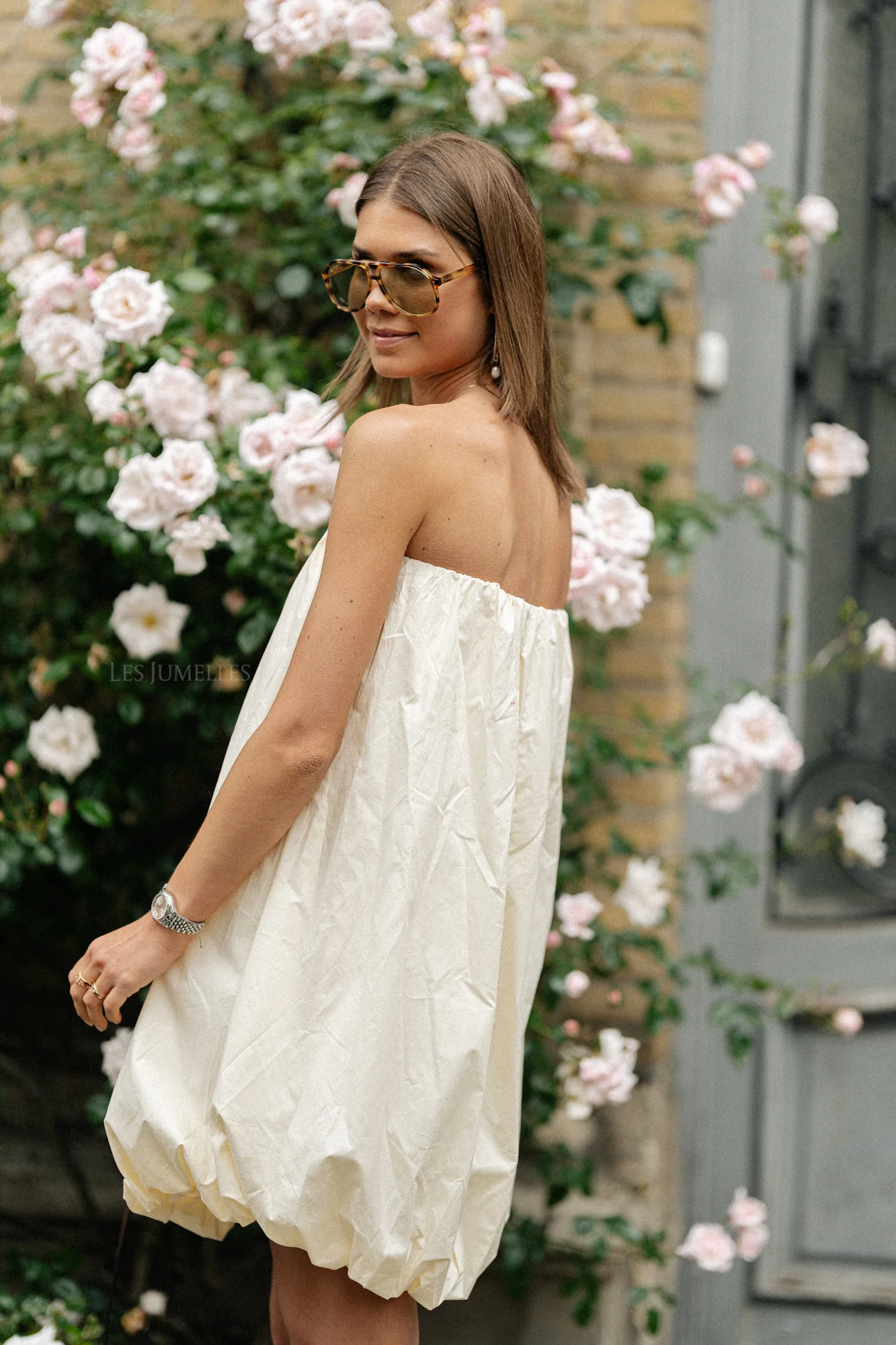 Solange bandeau dress cream - Image 3