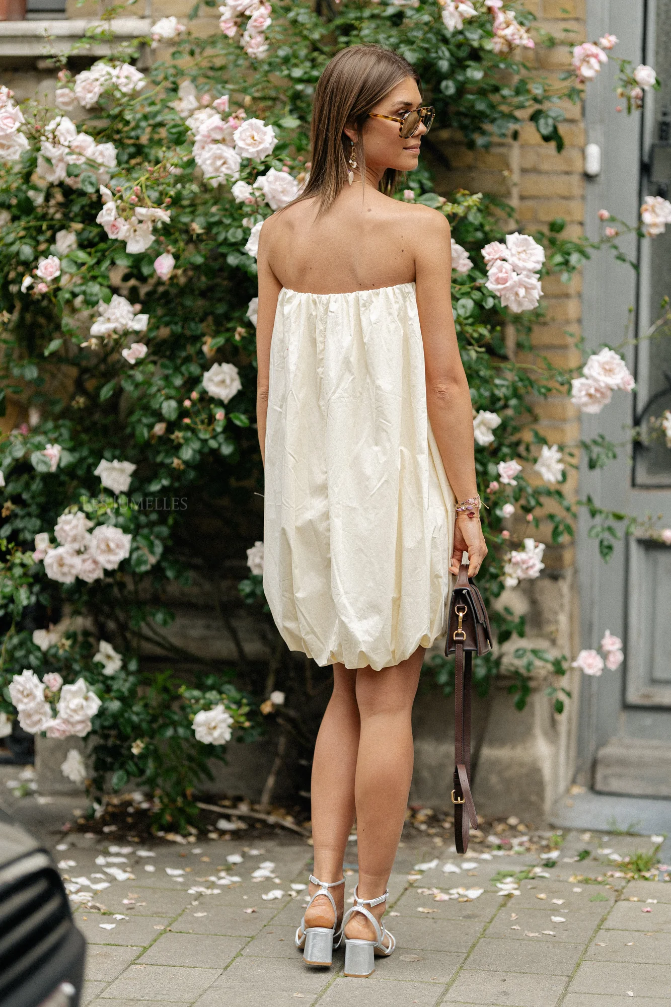 Solange bandeau dress cream - Image 4