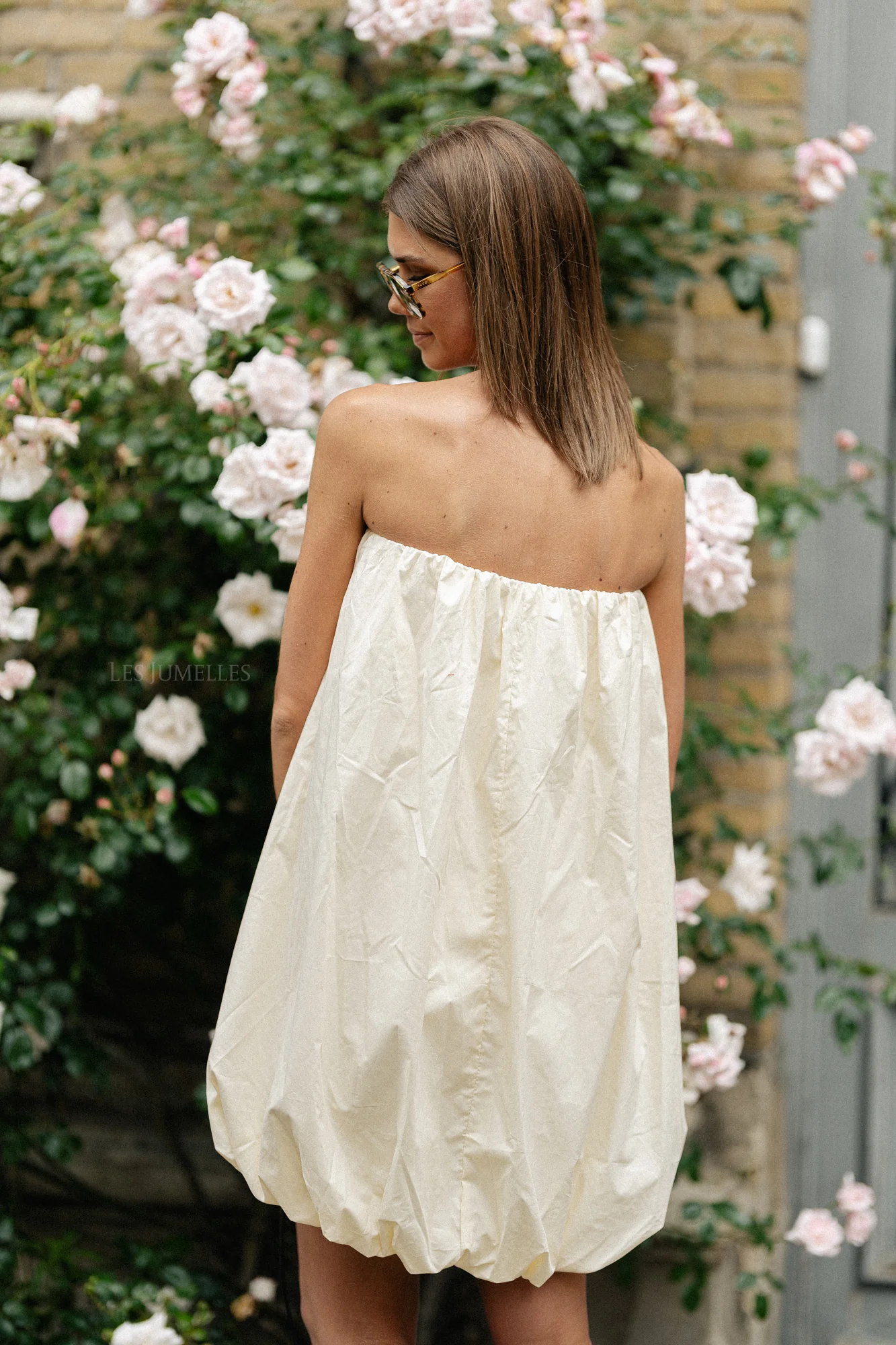 Solange bandeau dress cream - Image 9