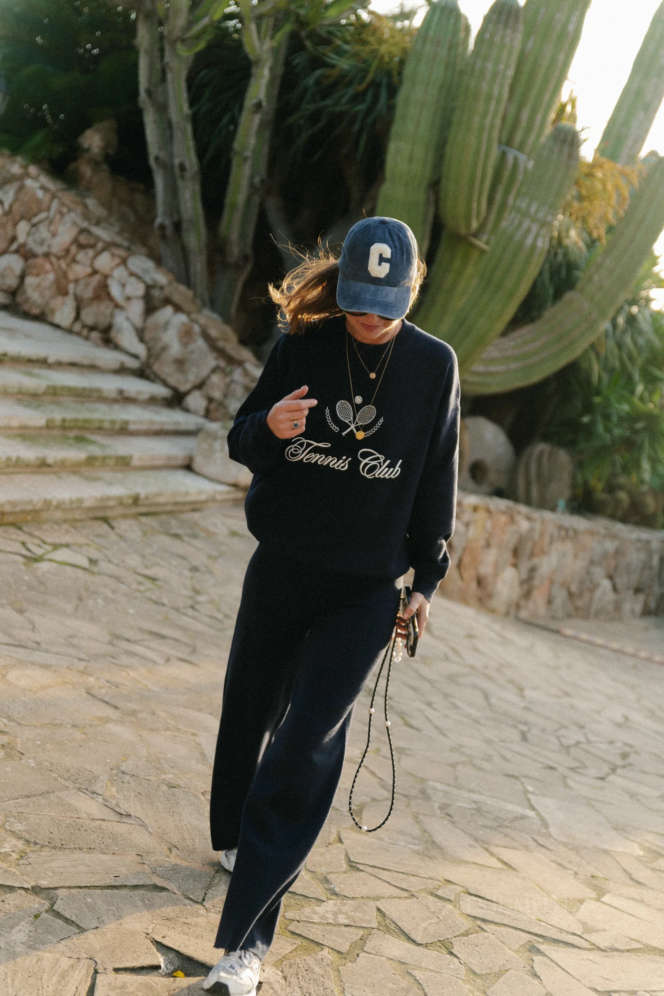 Tennis Club sweater navy - Image 9
