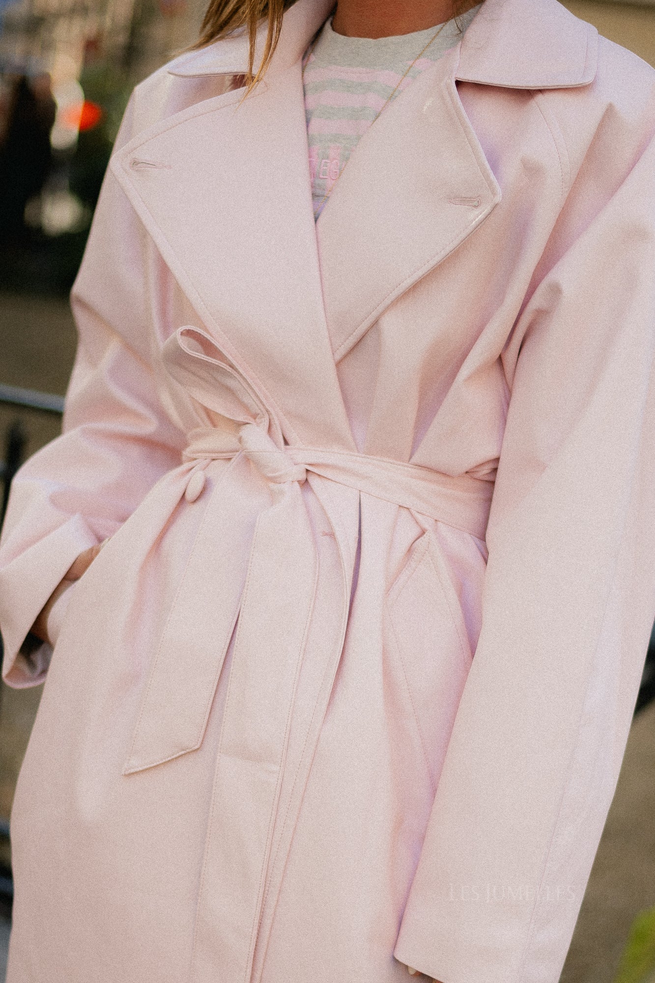 Thalia trenchcoat baby pink - Image 10