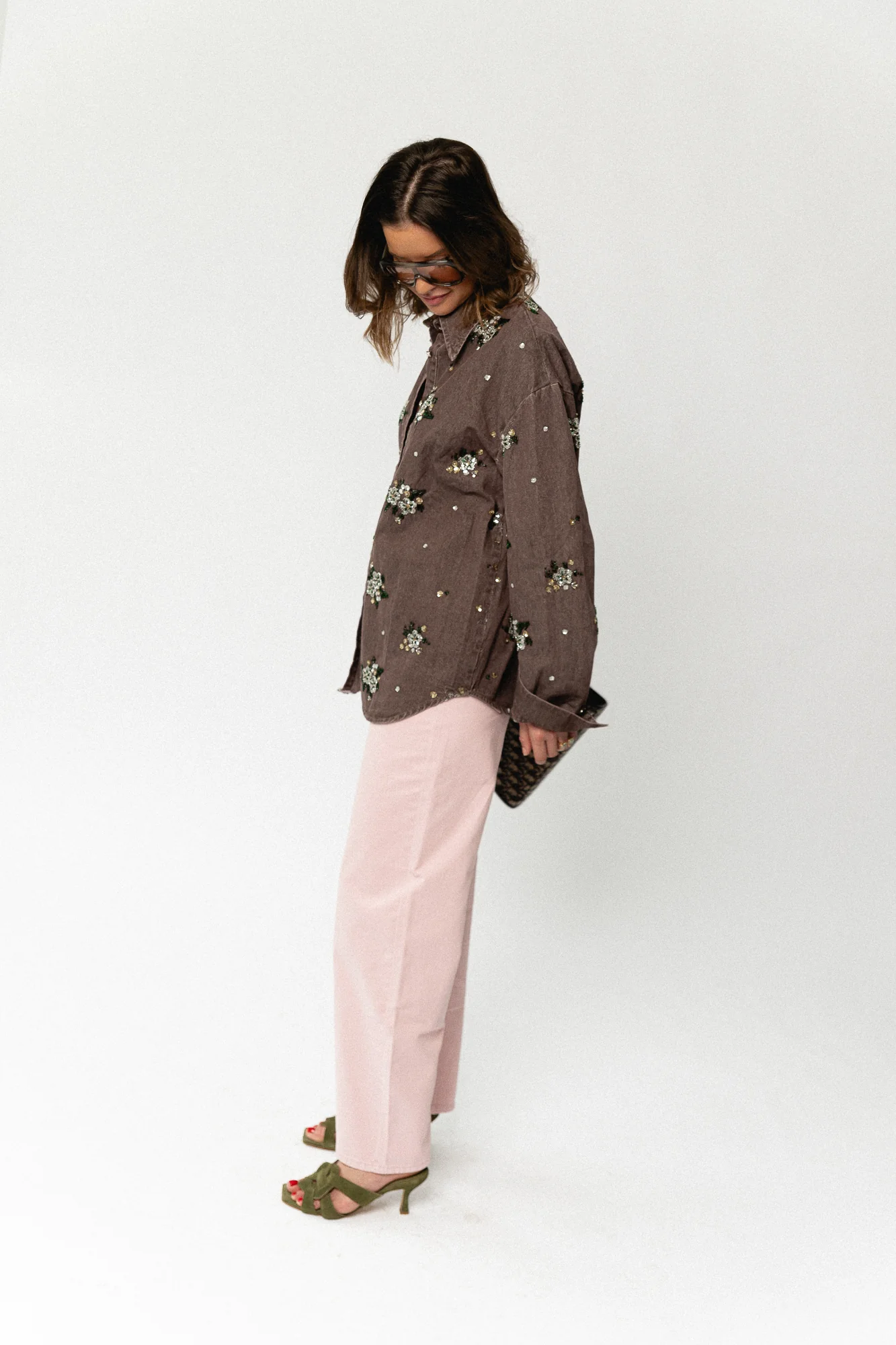 Theodora denim trousers cameo pink - Image 6