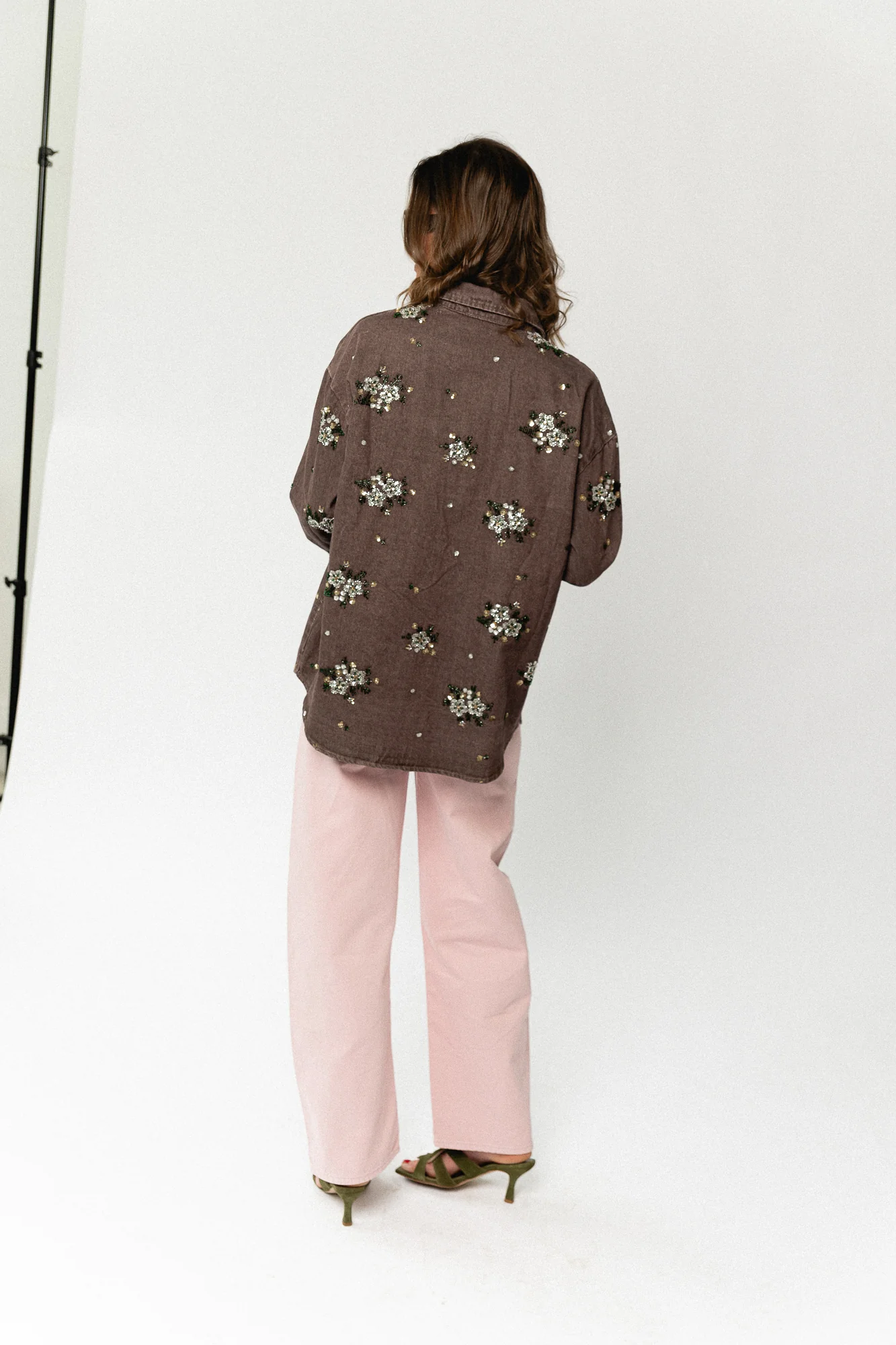 Theodora denim trousers cameo pink - Image 8