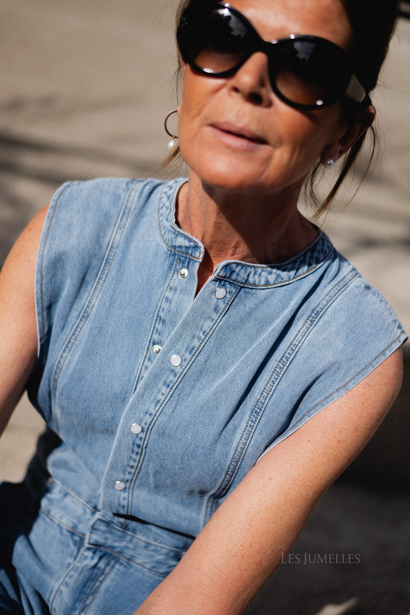 Tia jumpsuit light blue denim - Image 4