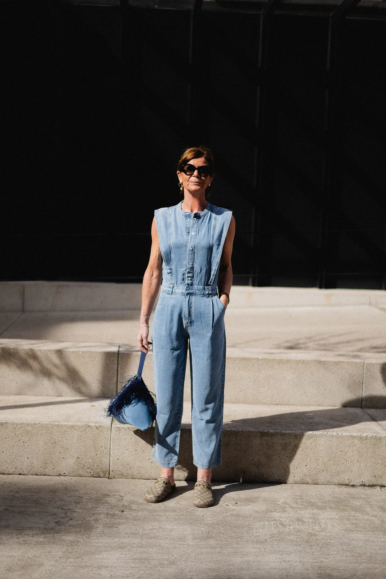 Tia jumpsuit light blue denim - Image 6