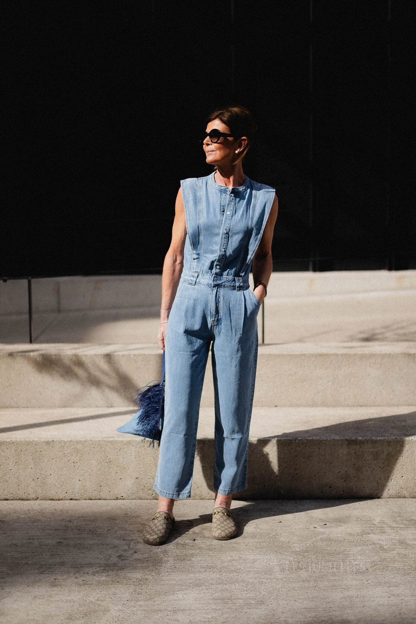 Tia jumpsuit light blue denim - Image 7