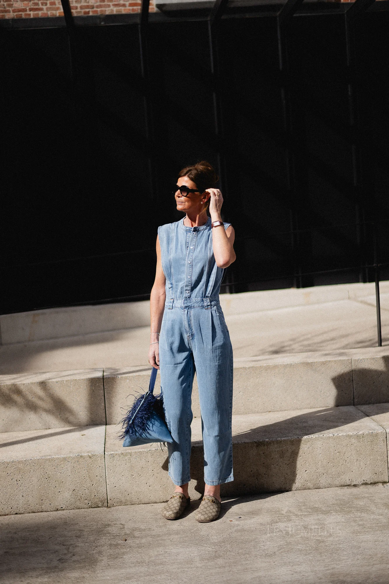 Tia jumpsuit light blue denim - Image 9