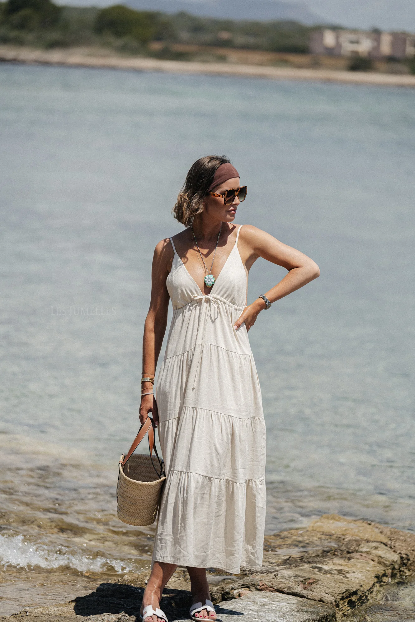 Tillie maxi dress light beige - Image 3