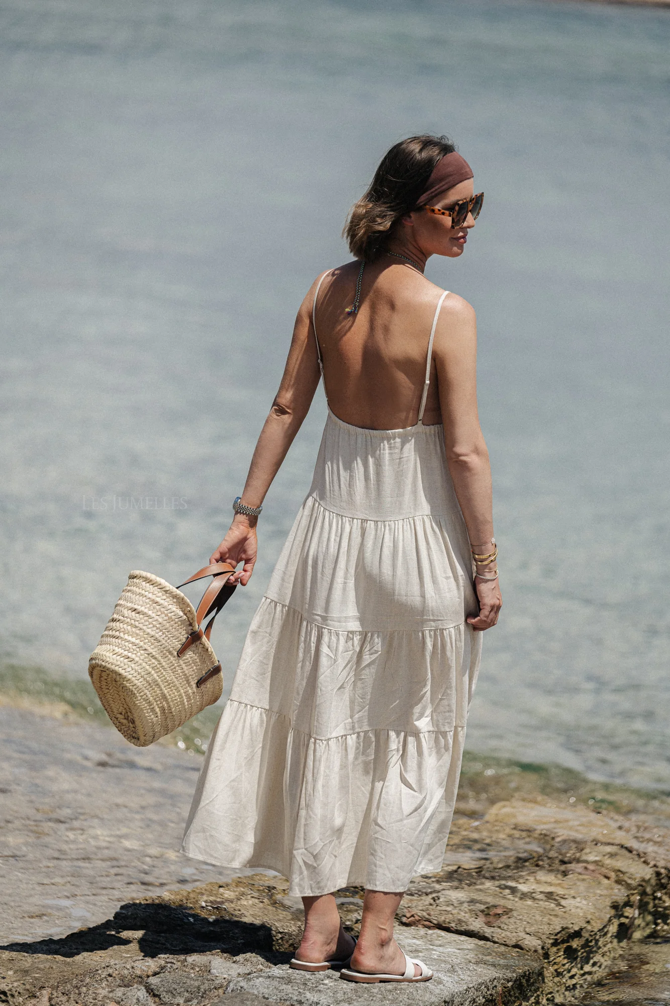Tillie maxi dress light beige - Image 5