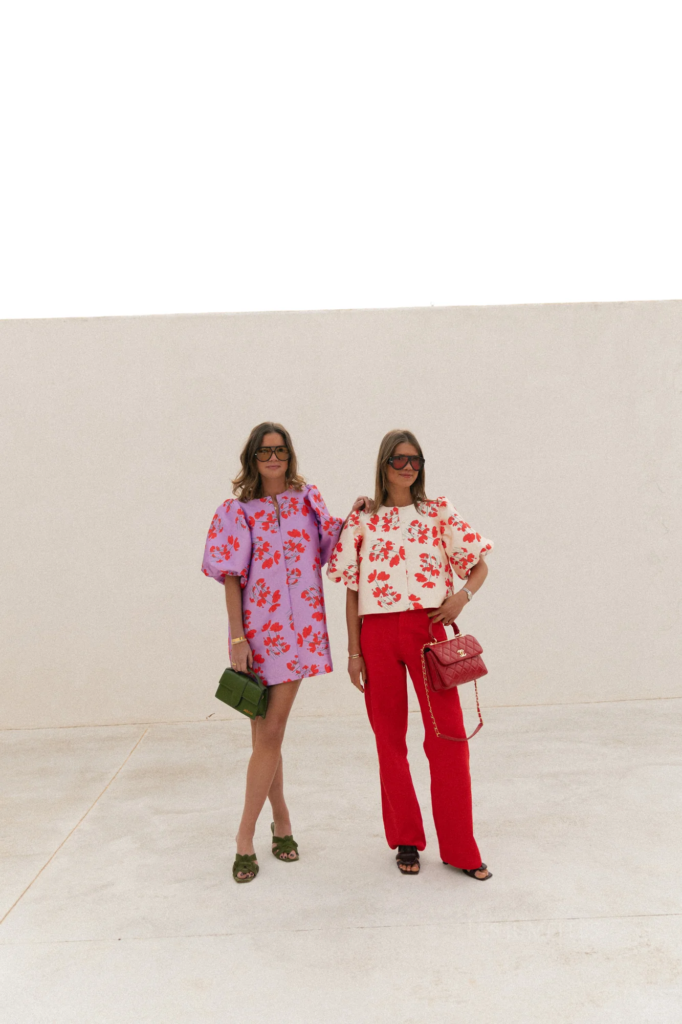 TNS Denim wide pant in tulip red - Image 6