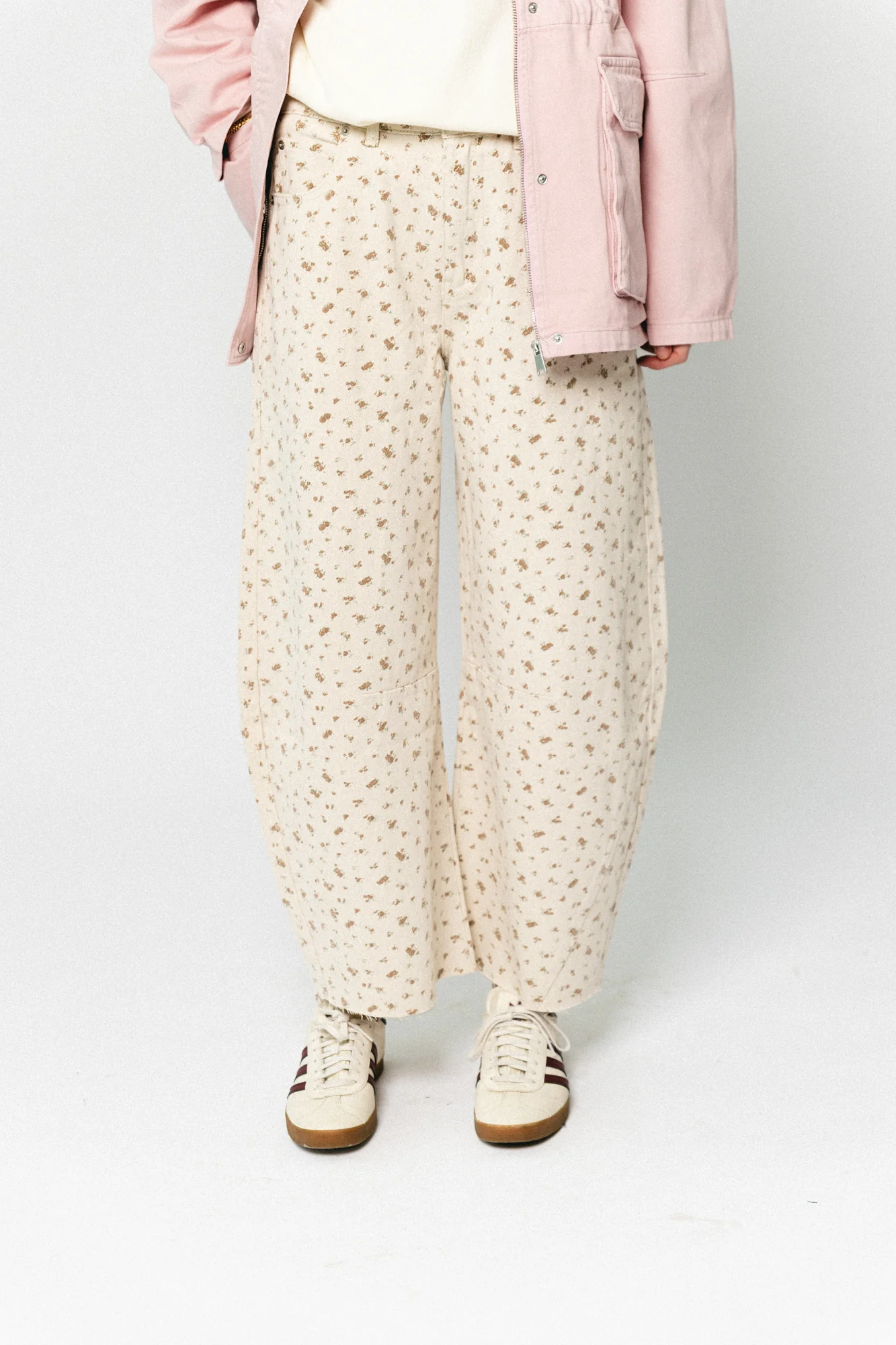 TomarSW cropped barrel jeans rose flower - Image 9