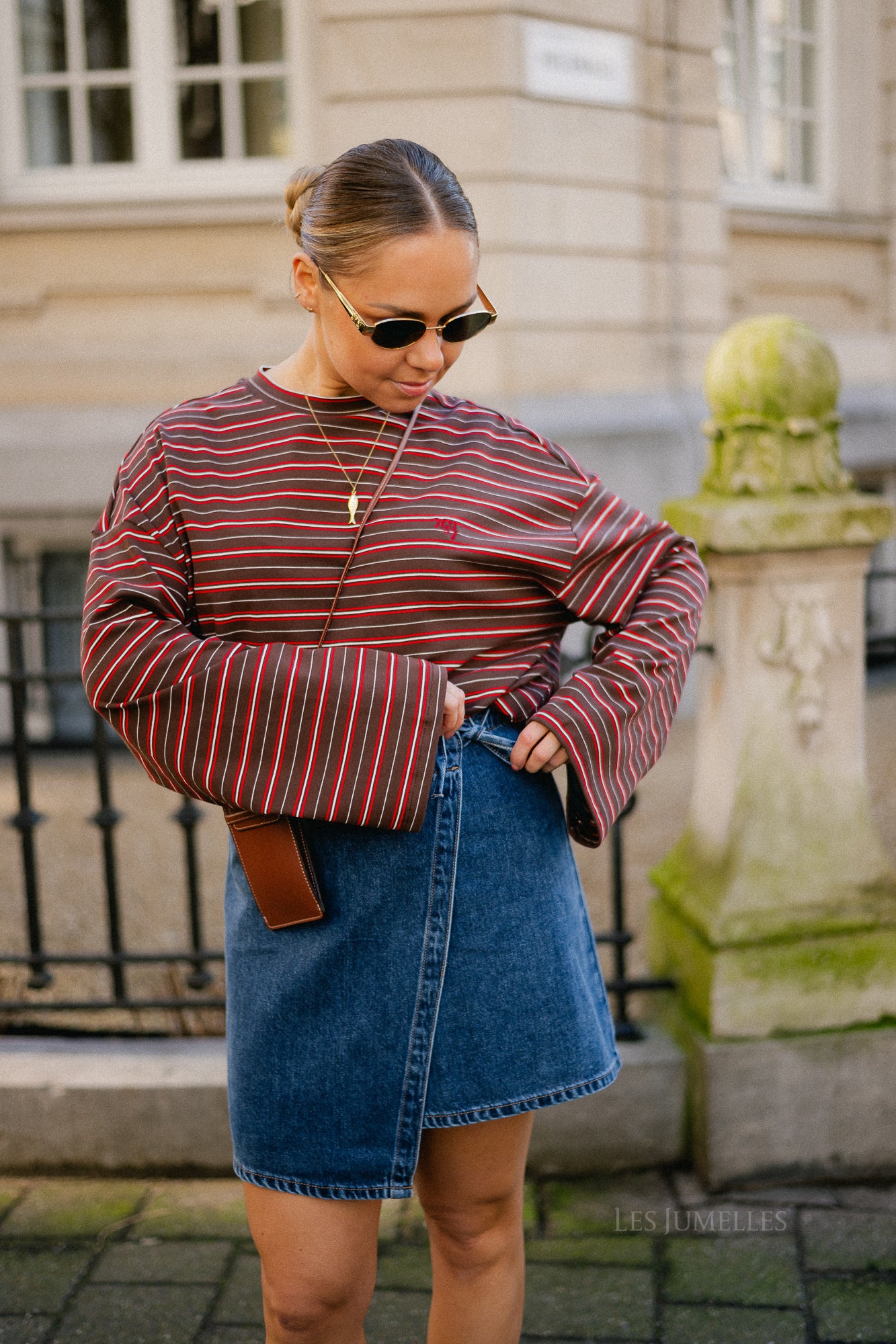 Tommy longsleeve saddle brown/red - Image 6