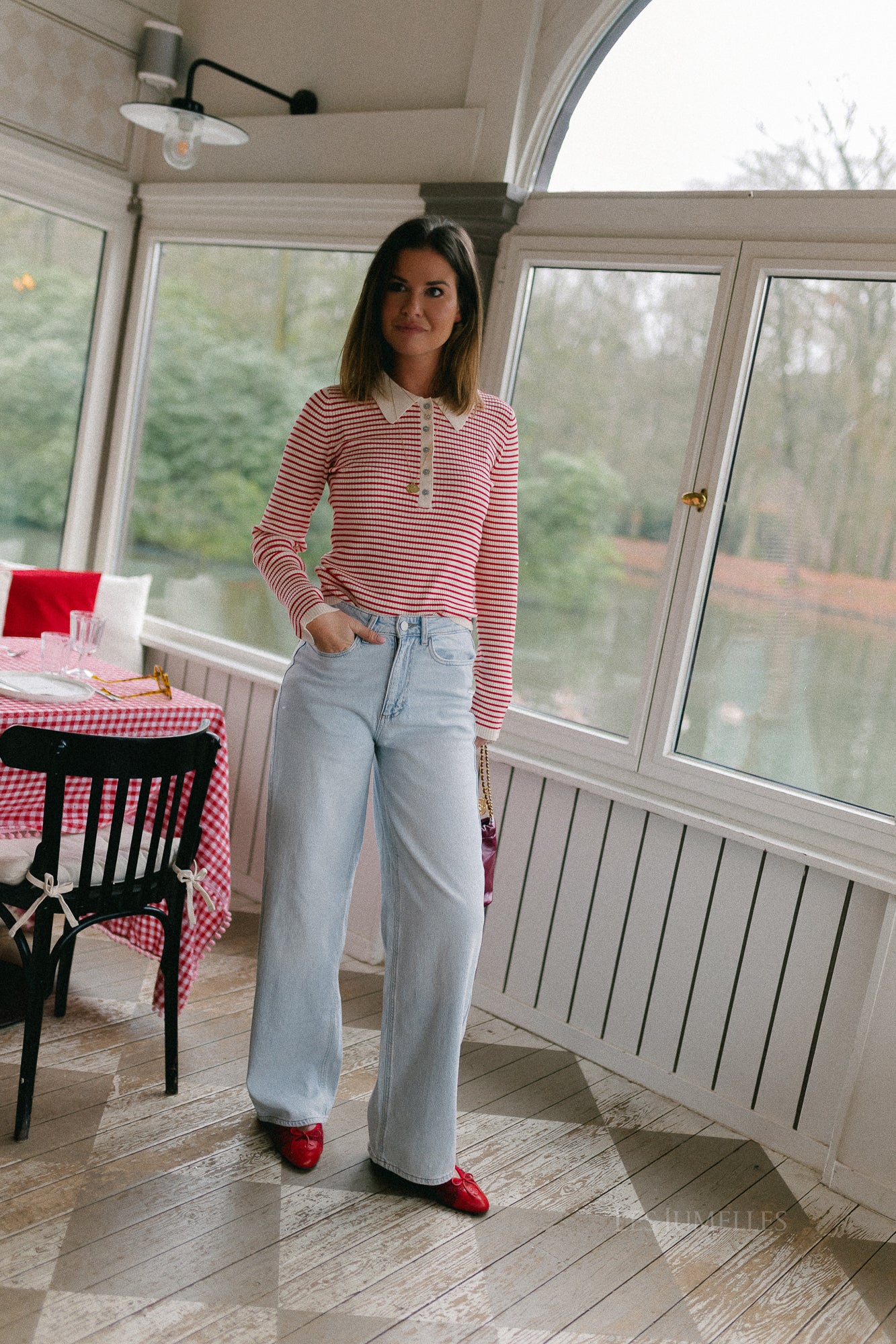 VIFreya JAF HW wide jeans light blue denim - Image 2