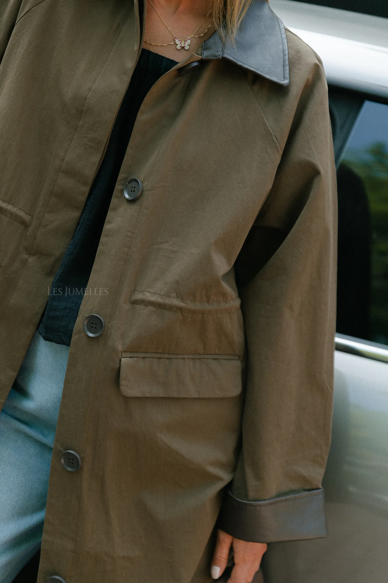 VIHella long coat coffee bean - Image 2