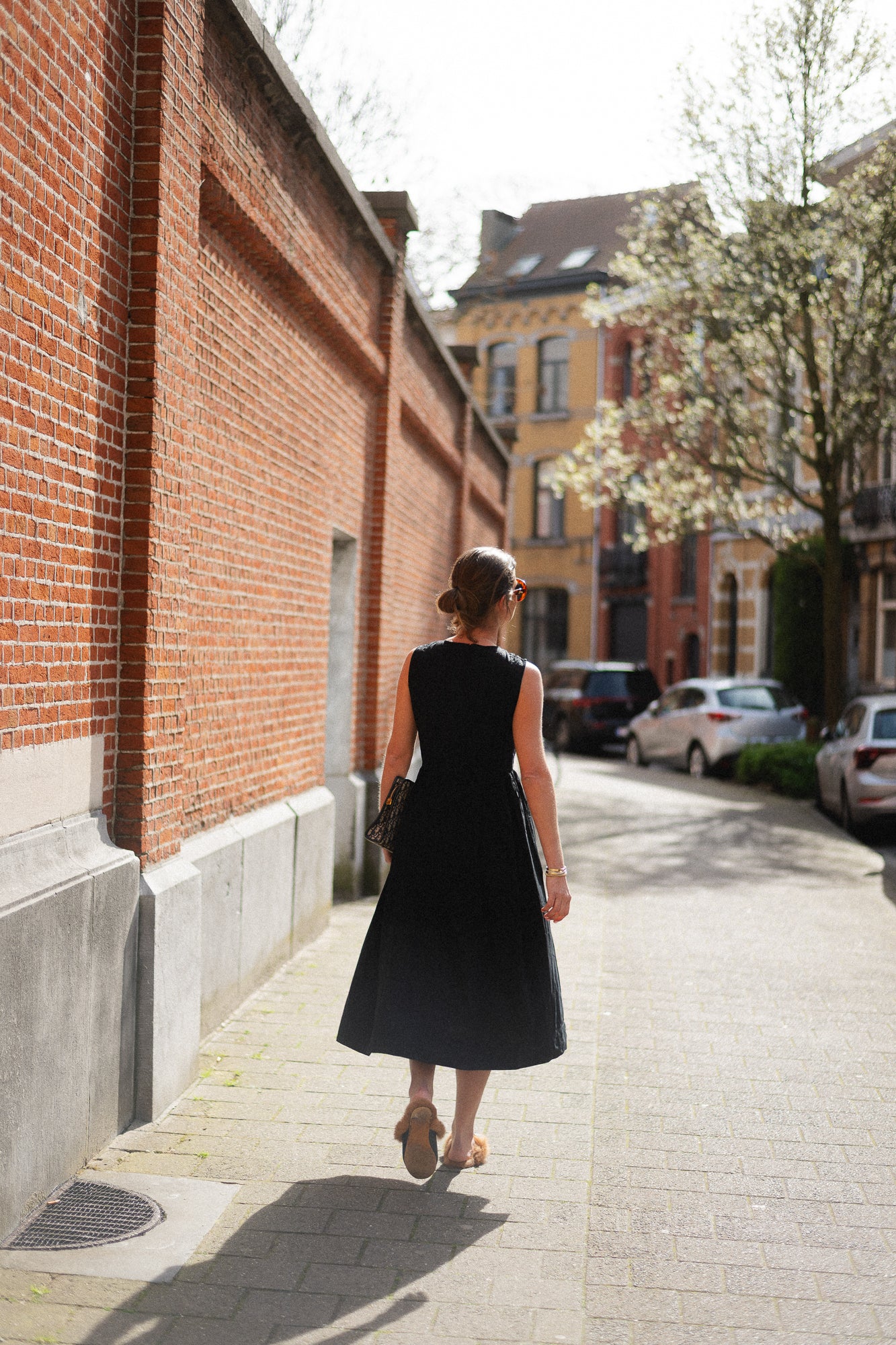 VIJimba O-neck midi dress black beauty - Image 5