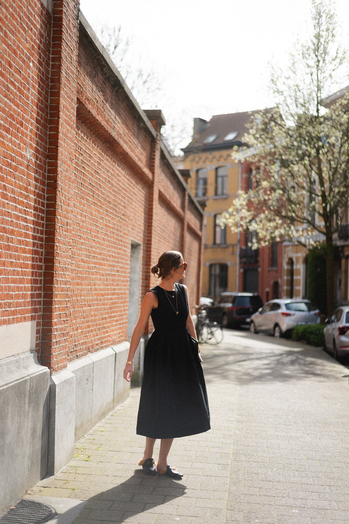 VIJimba O-neck midi dress black beauty - Image 7