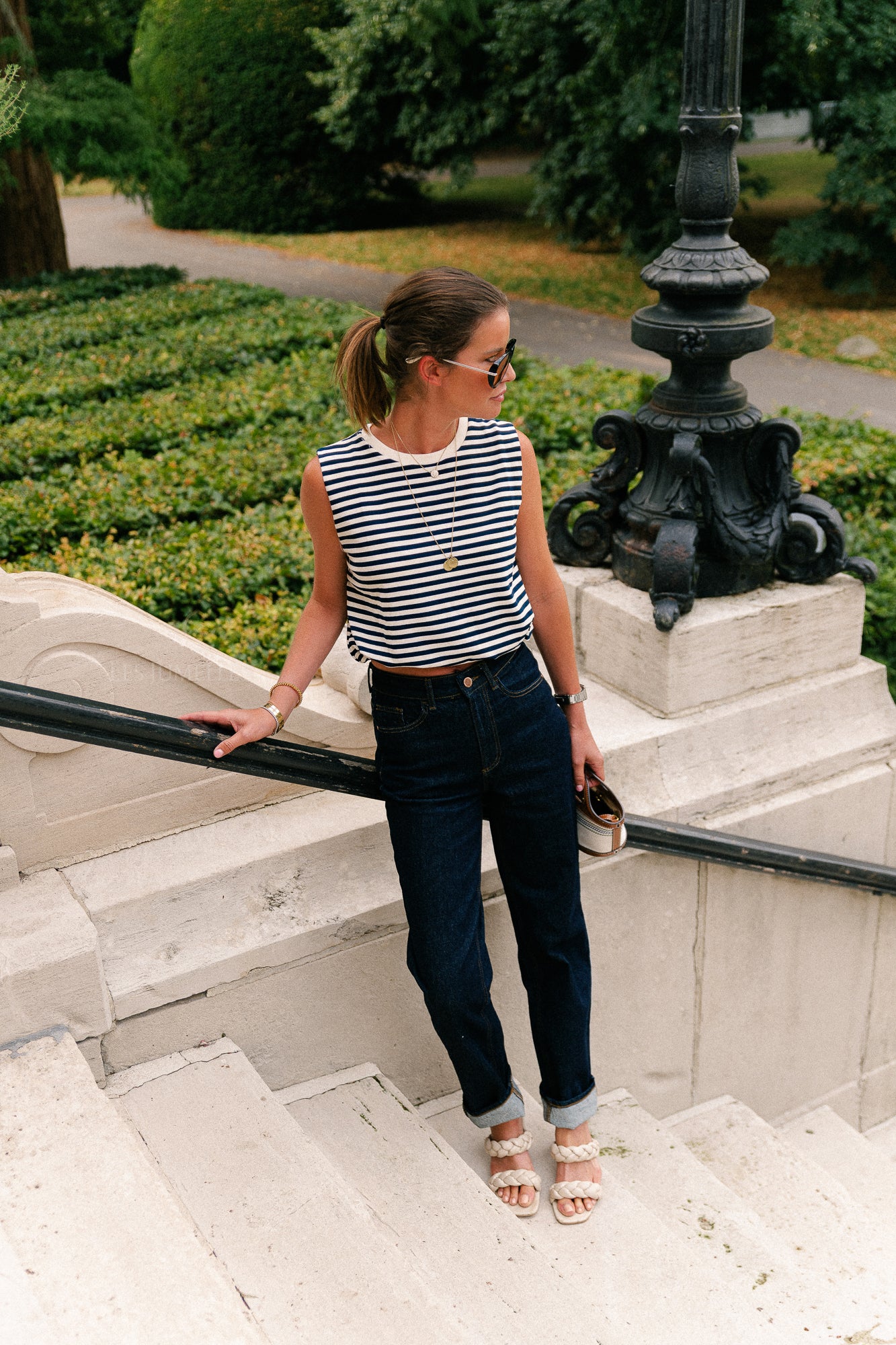 VIKelly JAF HW straight jeans dark blue denim - Image 13