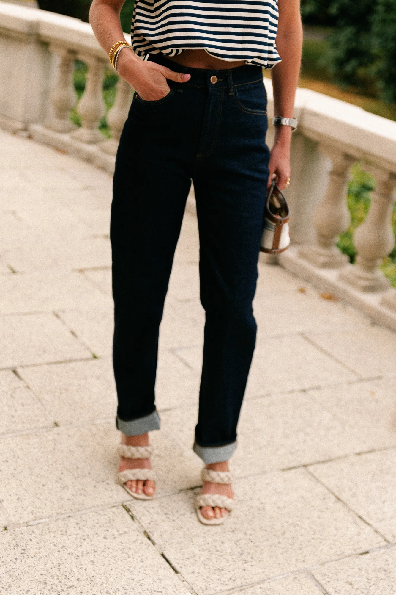 VIKelly JAF HW straight jeans dark blue denim - Image 3