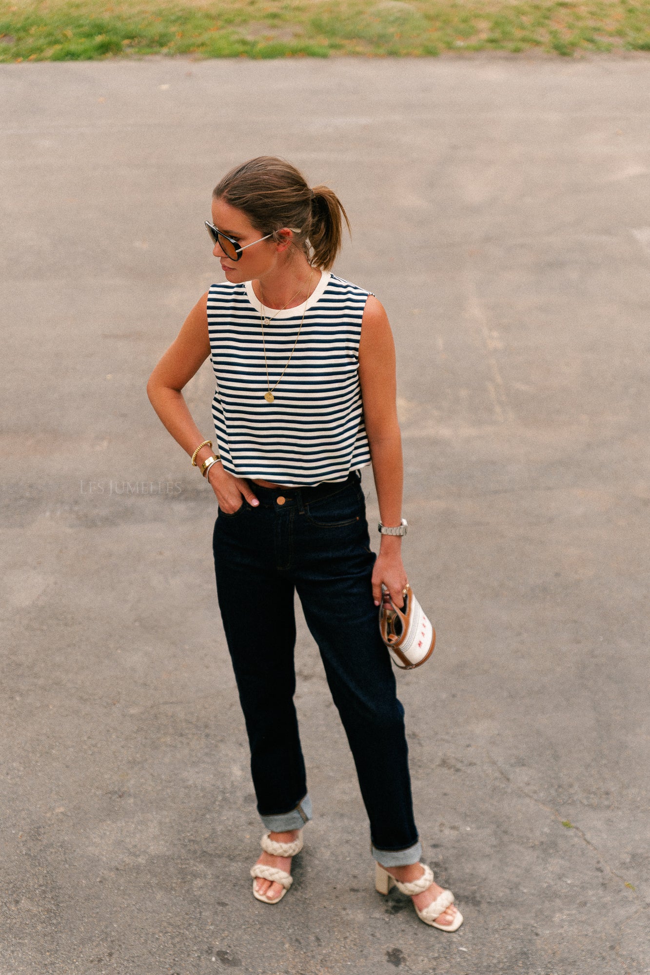 VIKelly JAF HW straight jeans dark blue denim - Image 4