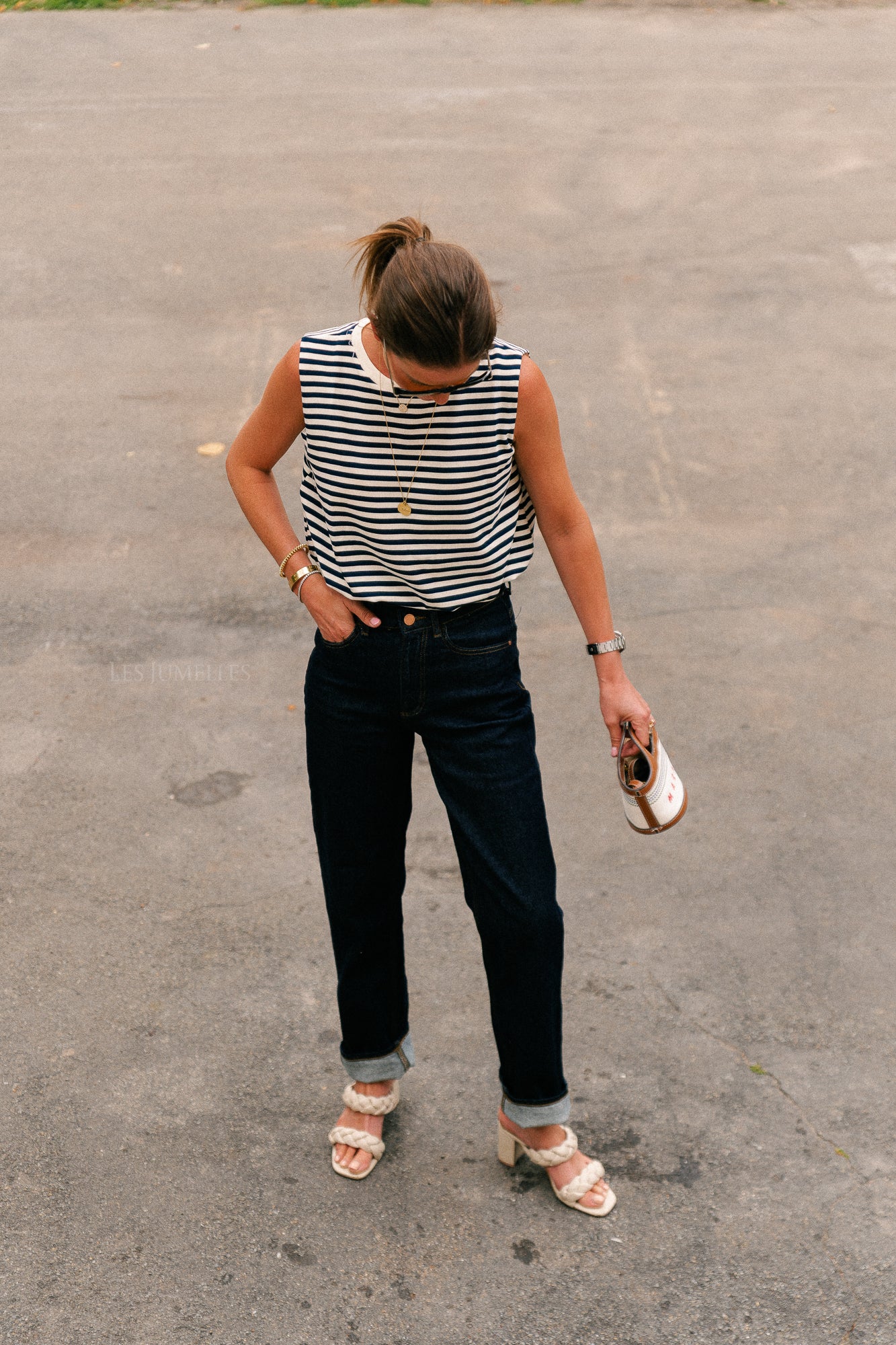 VIKelly JAF HW straight jeans dark blue denim - Image 6