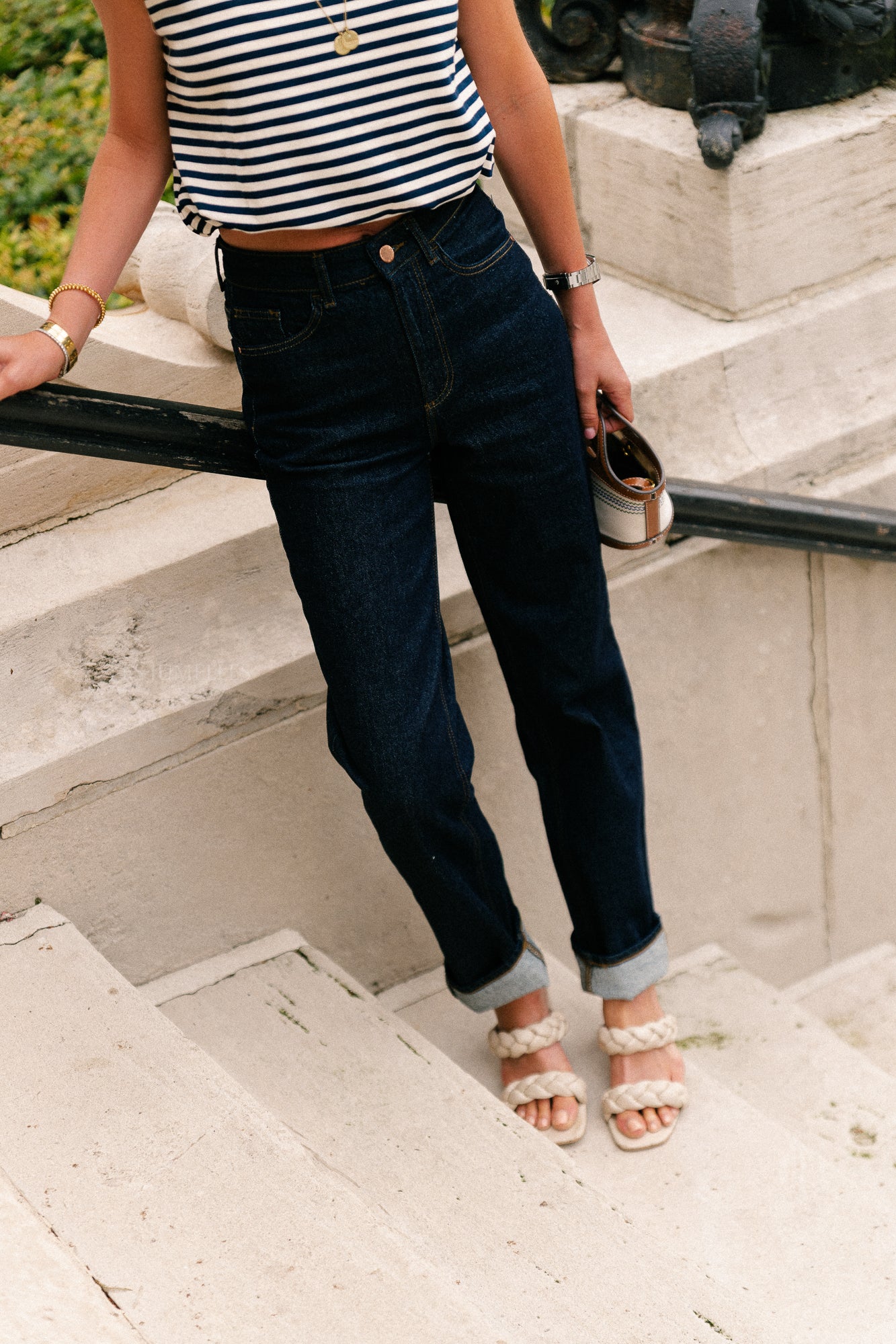 VIKelly JAF HW straight jeans dark blue denim - Image 7