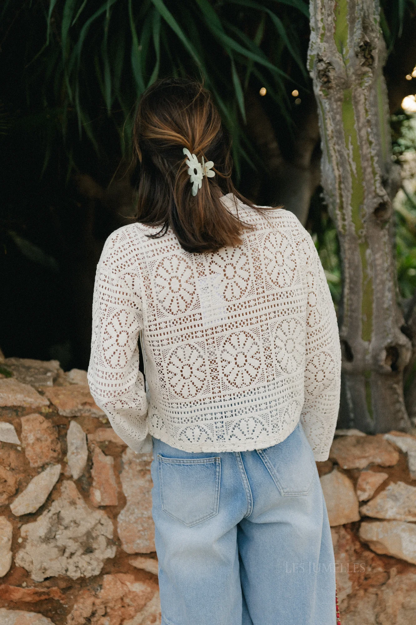 VIMerinda crochet L/S cardigan birch - Image 4
