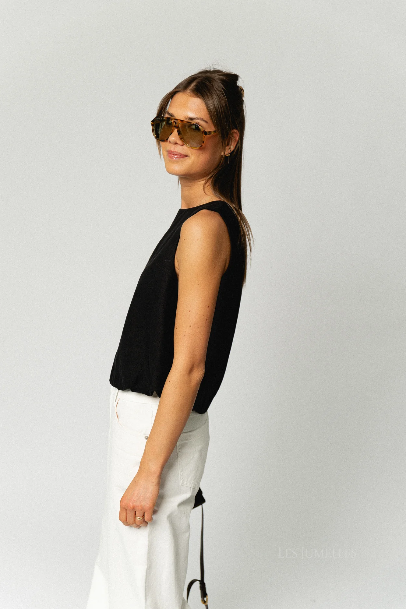 VIPrisilla O-neck SL balloon top black beauty