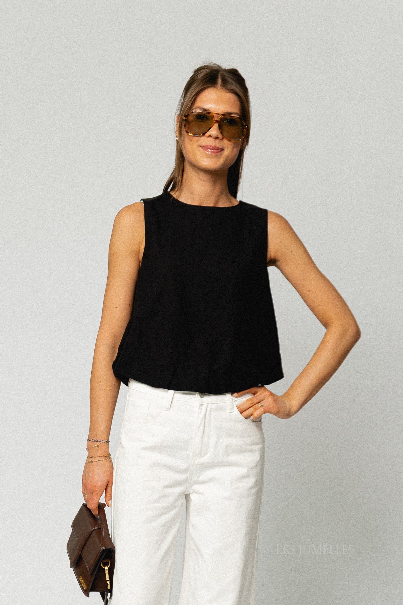VIPrisilla O-neck SL balloon top black beauty - Image 3
