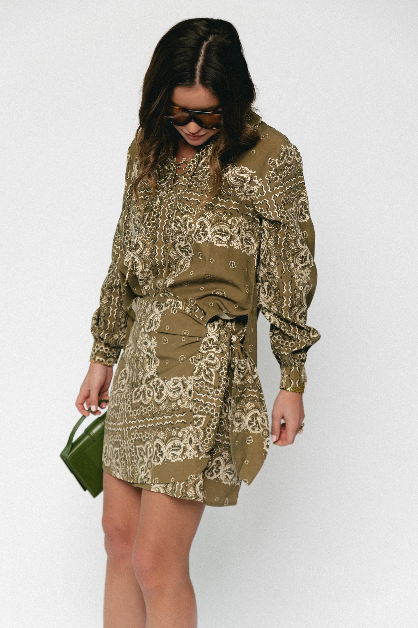 Waterlily shirt bandana print - Image 7