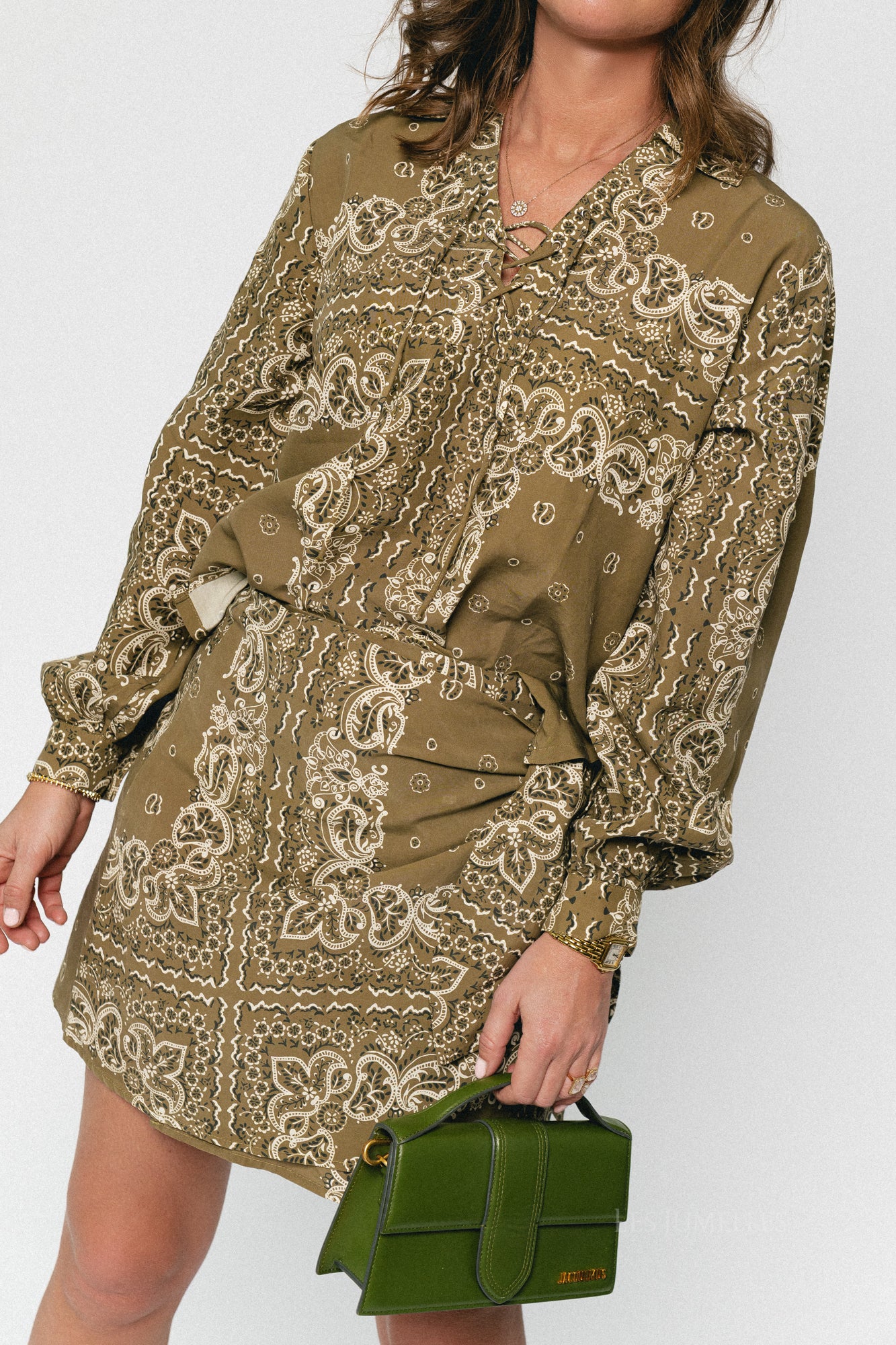 Waterlily shirt bandana print - Image 9
