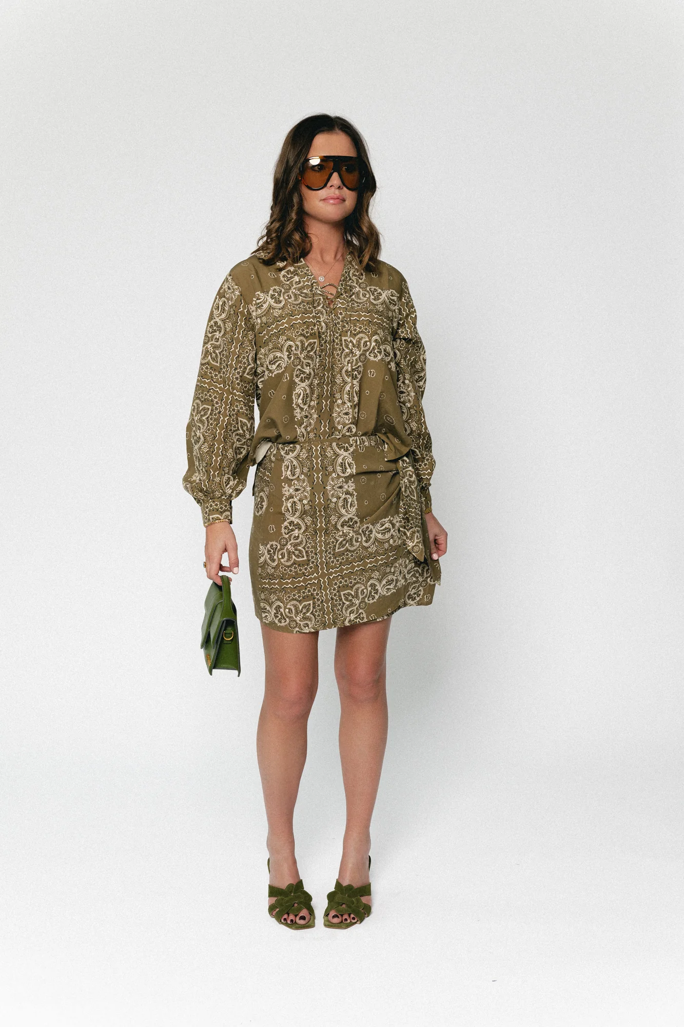 Waterlily skirt bandana print - Image 3