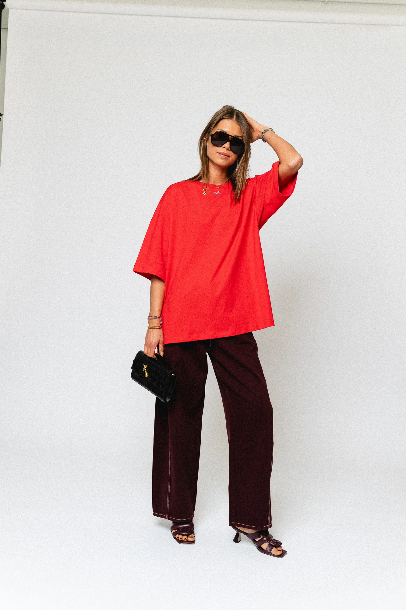Willow denim pants plum - Image 2