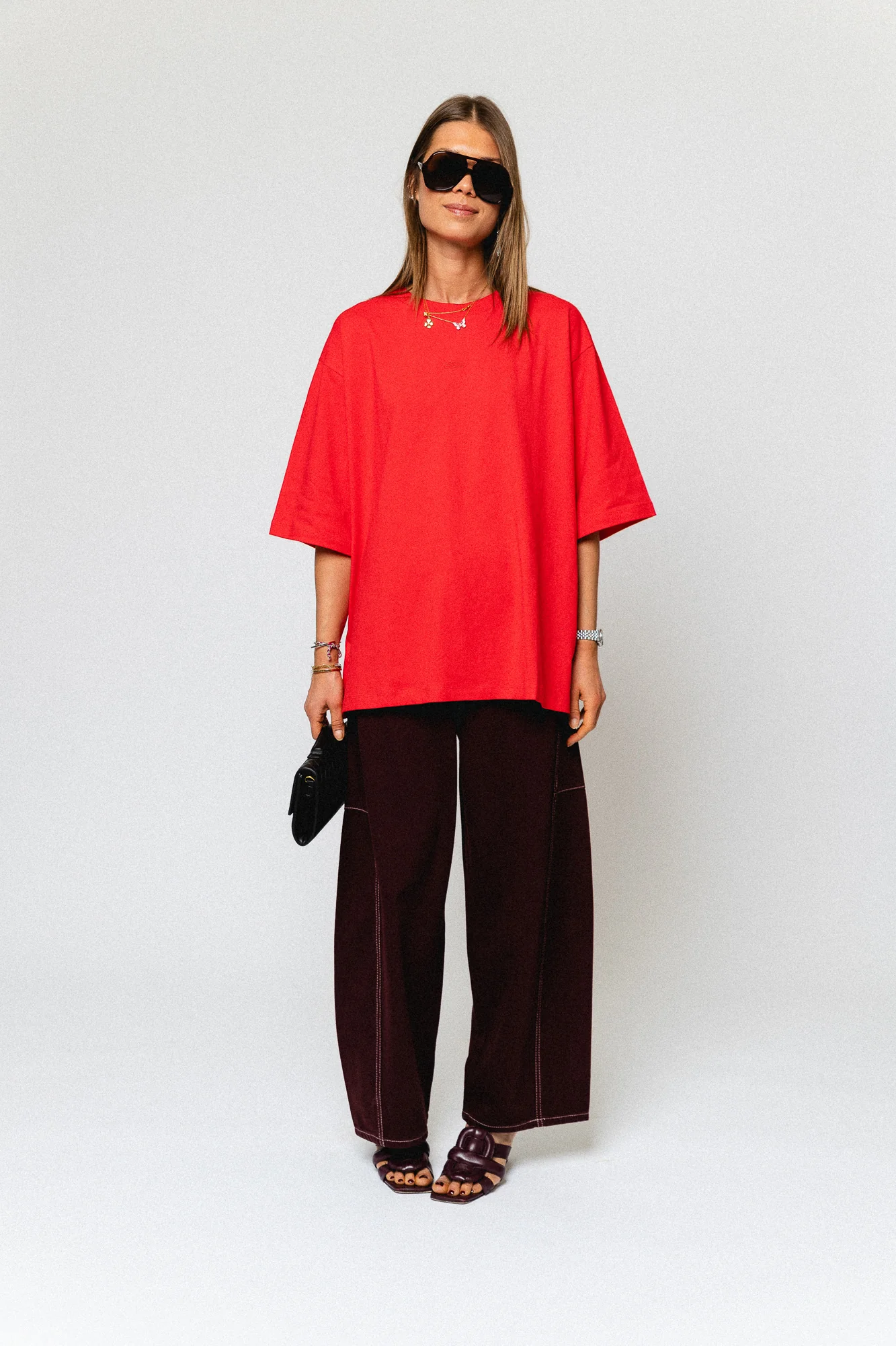 Willow denim pants plum - Image 4