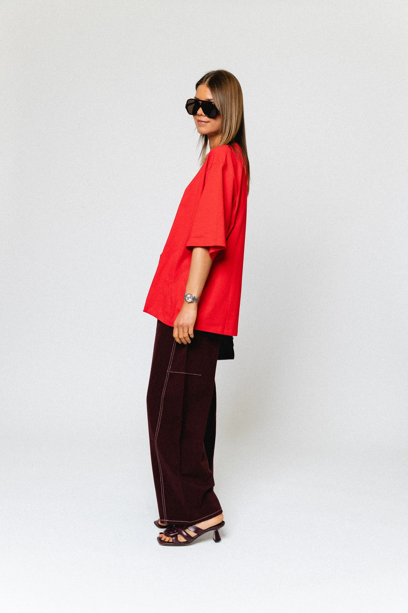 Willow denim pants plum - Image 6