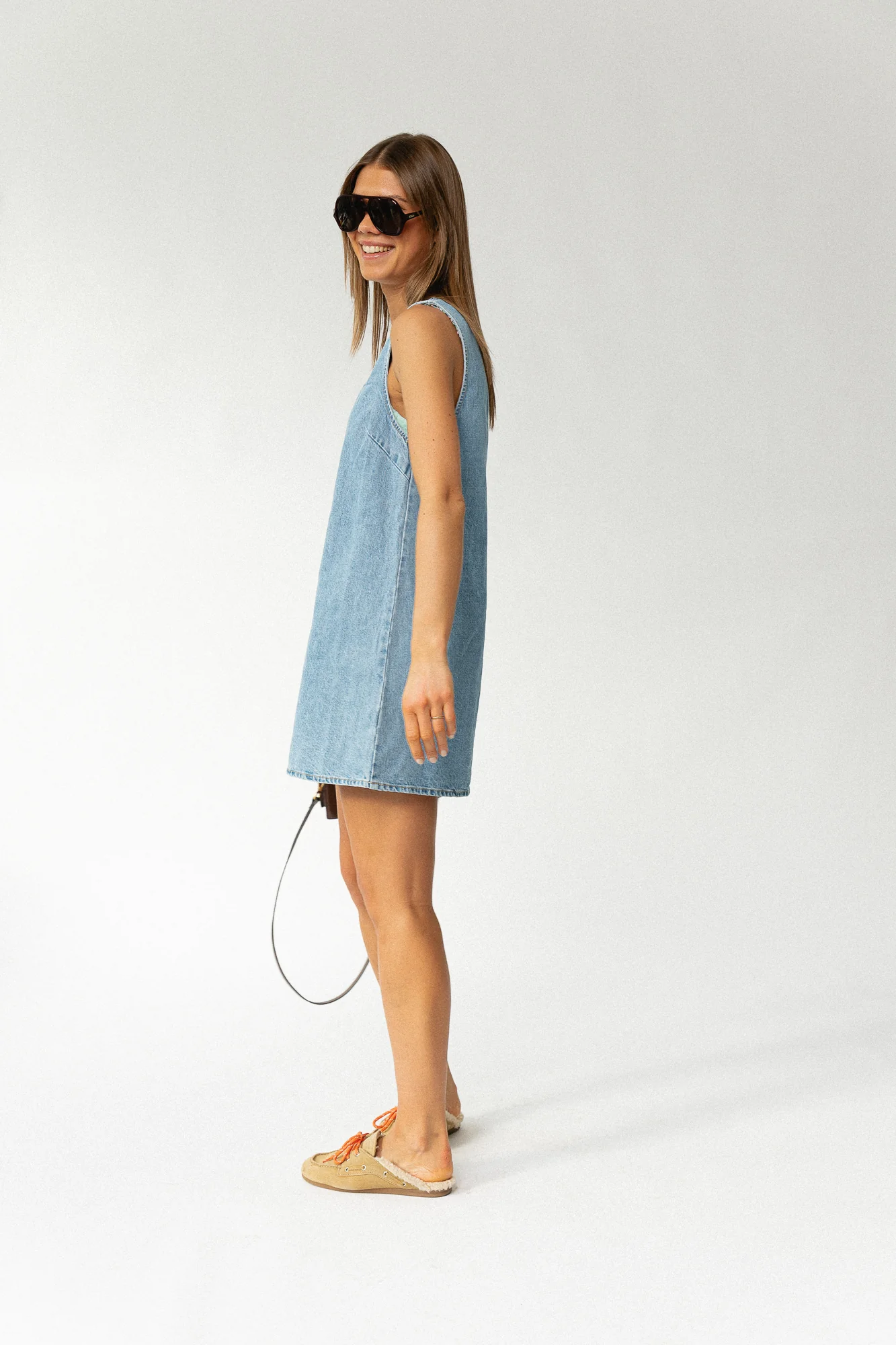 Xristina dress light blue denim - Image 6