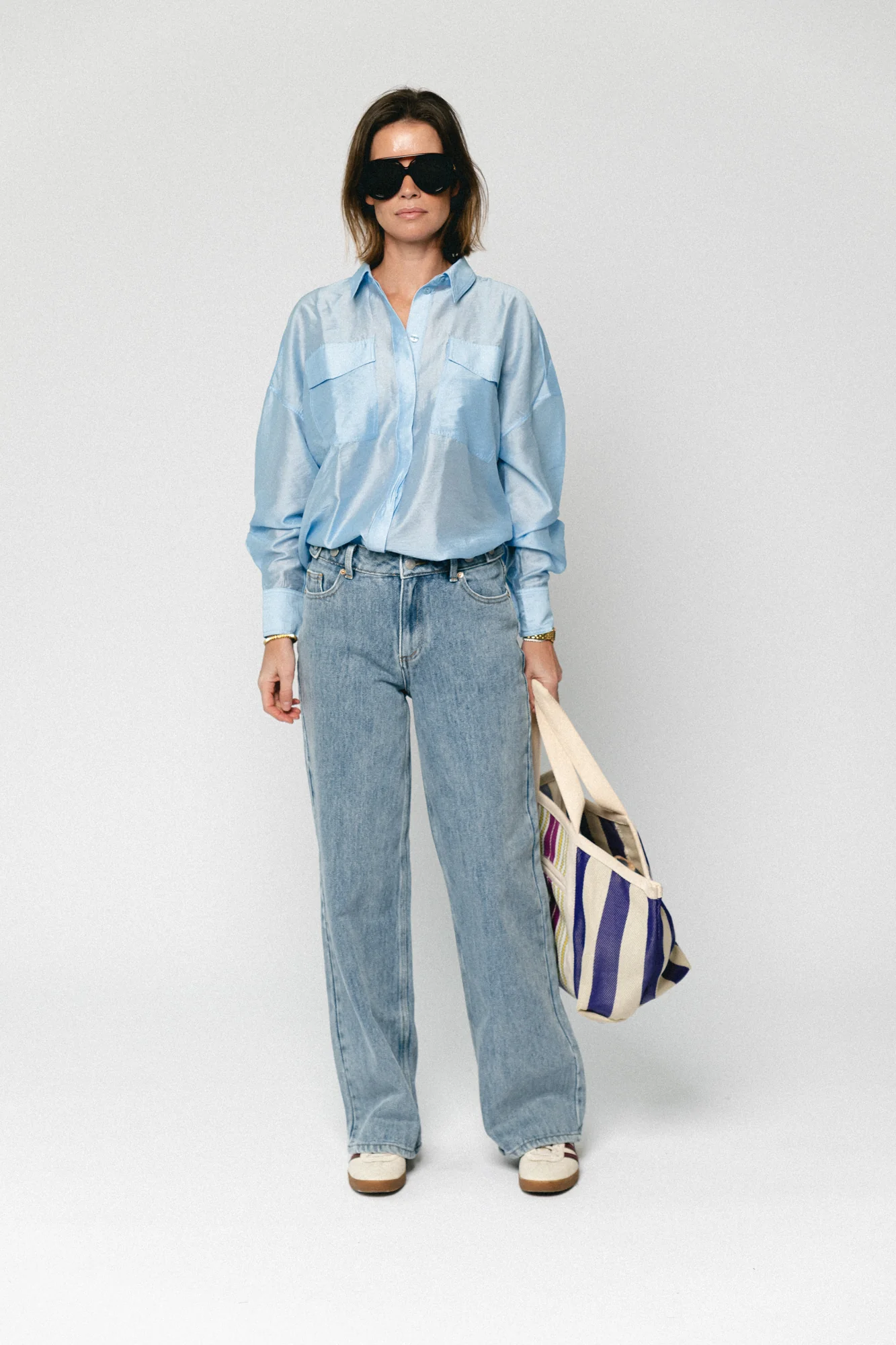 YASAlia wide jeans light blue denim - Image 2