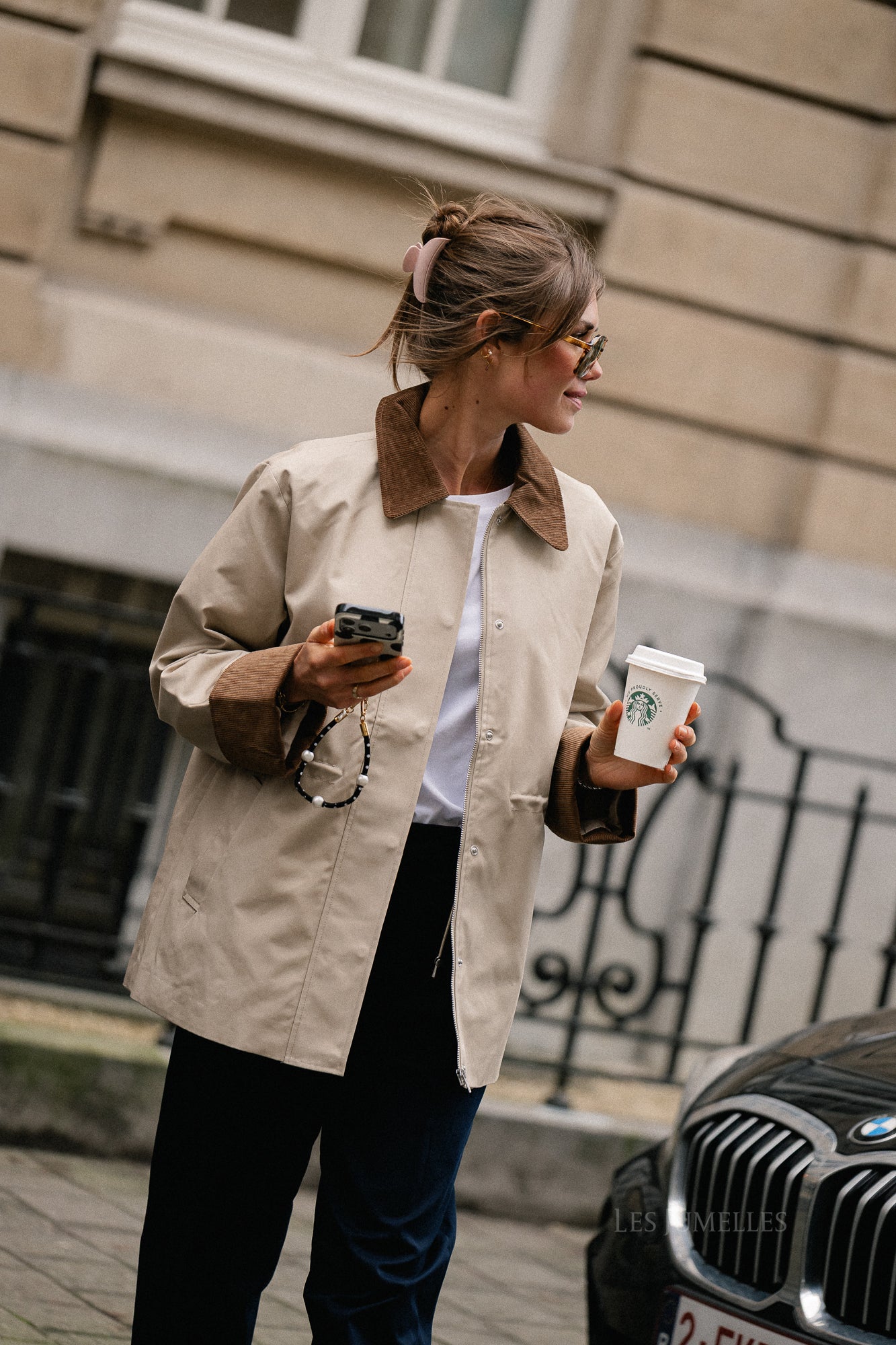 YASAnca LS parka jacket oxford tan - Image 3