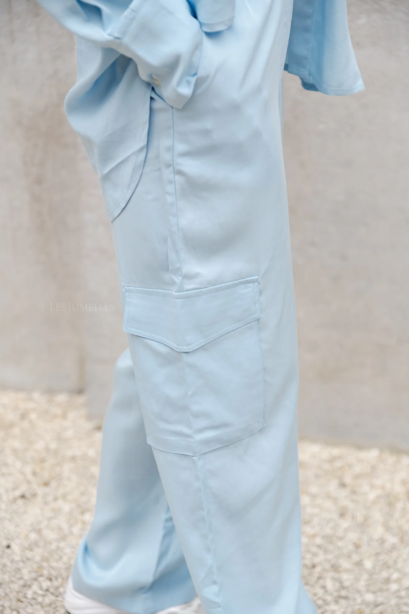 YasBamboo HMW pant elastic clear sky - Image 2