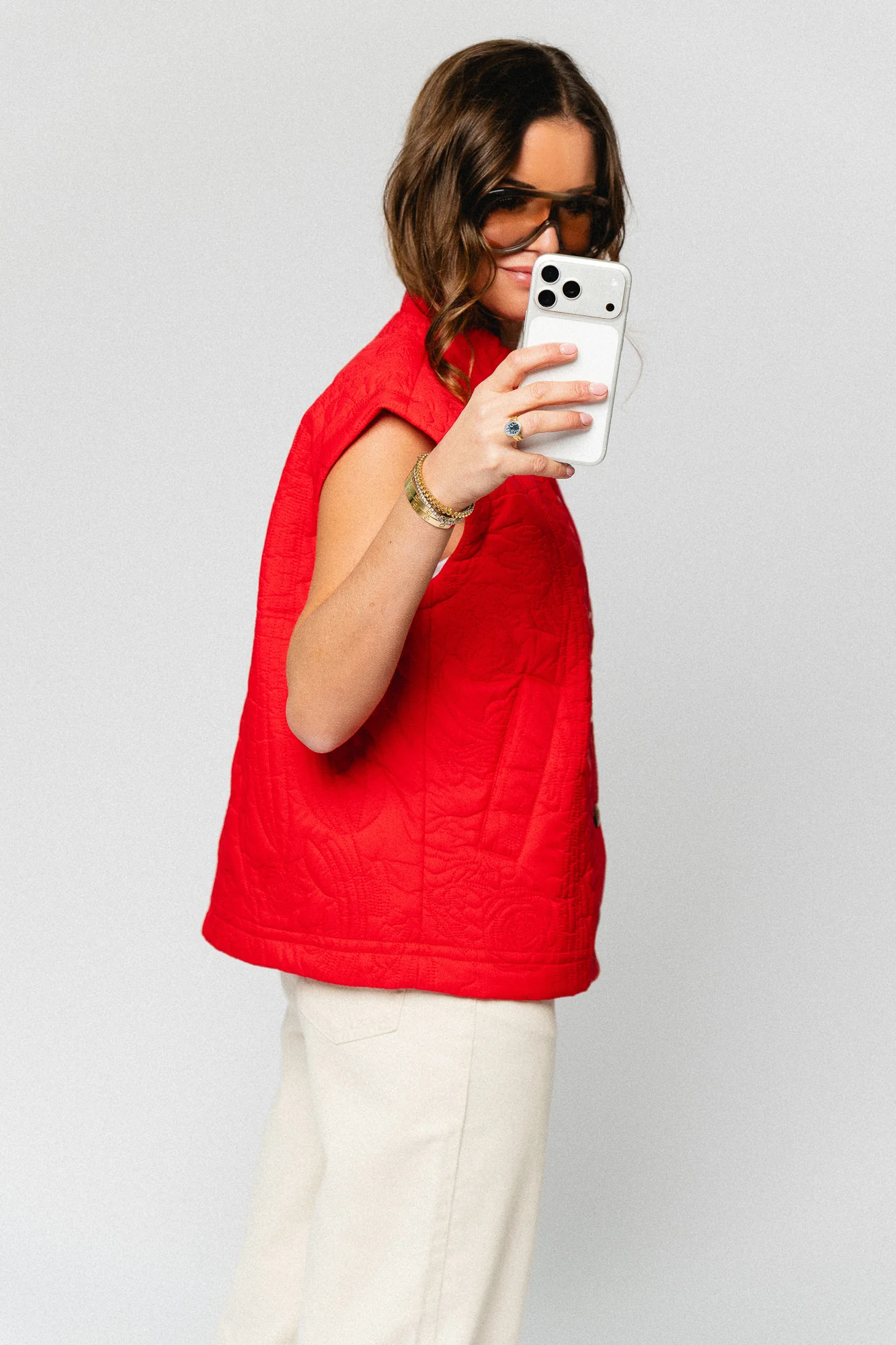 YASCasi padded vest fiery red - Image 5