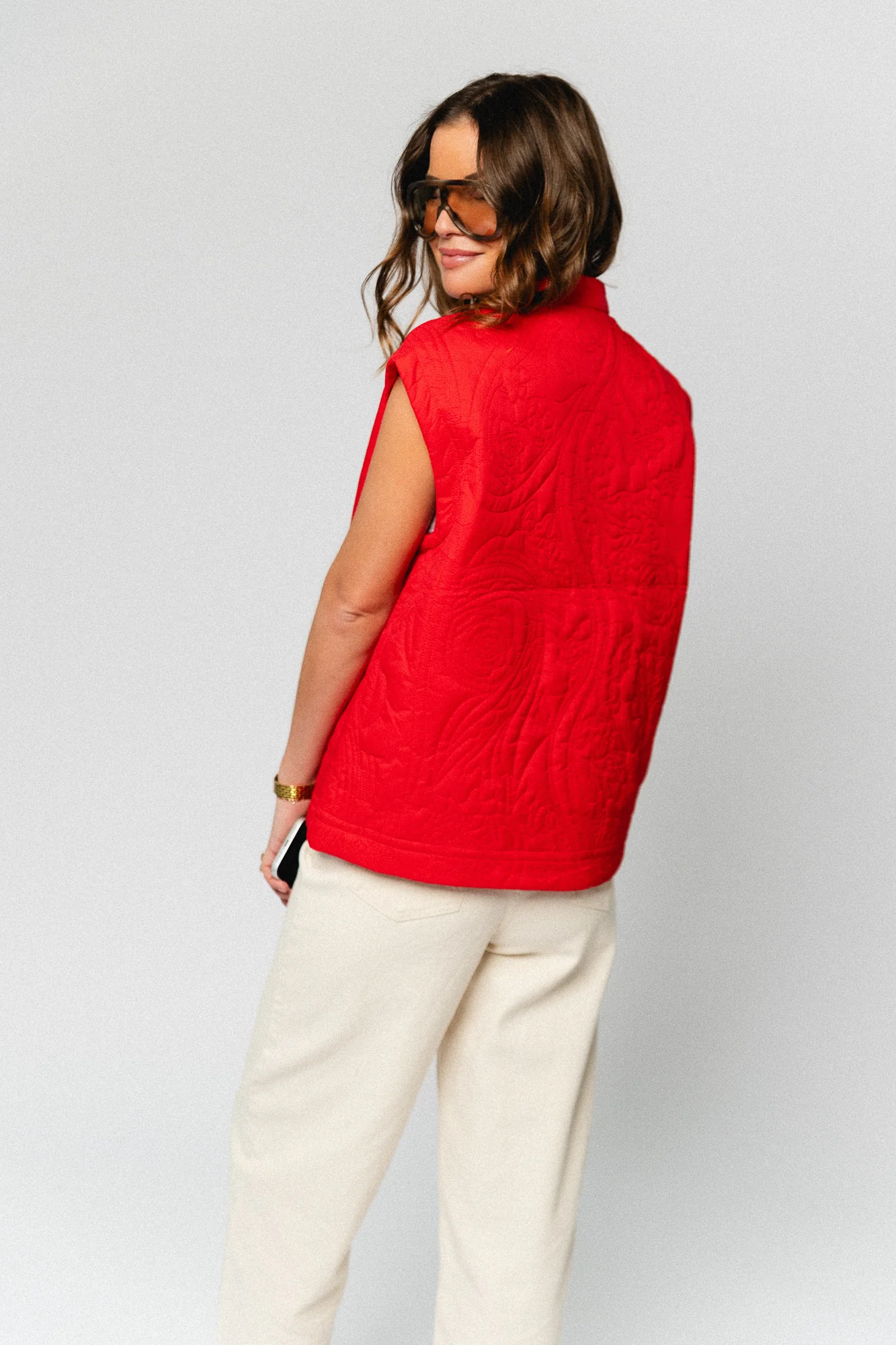 YASCasi padded vest fiery red - Image 6