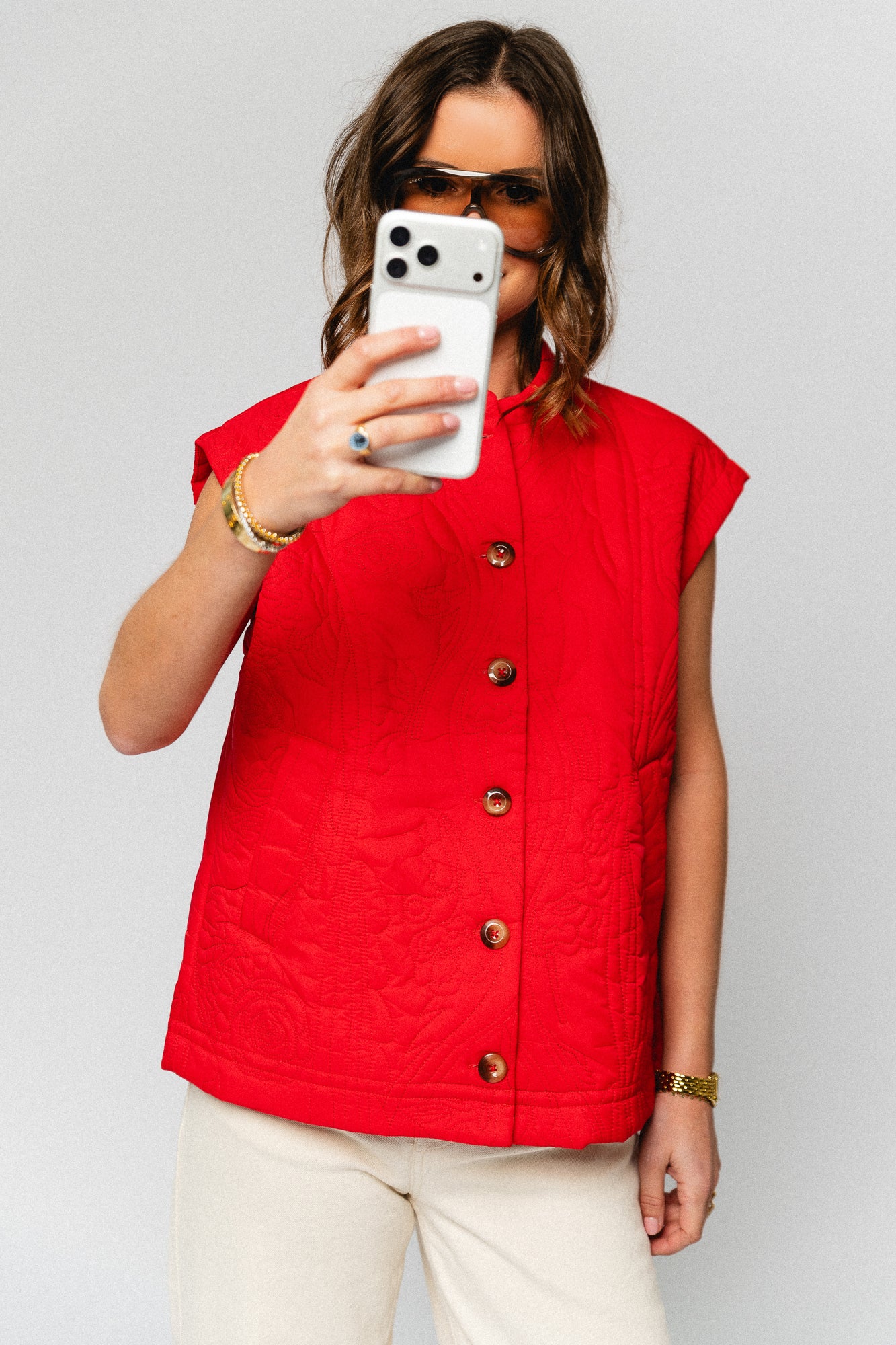 YASCasi padded vest fiery red - Image 7