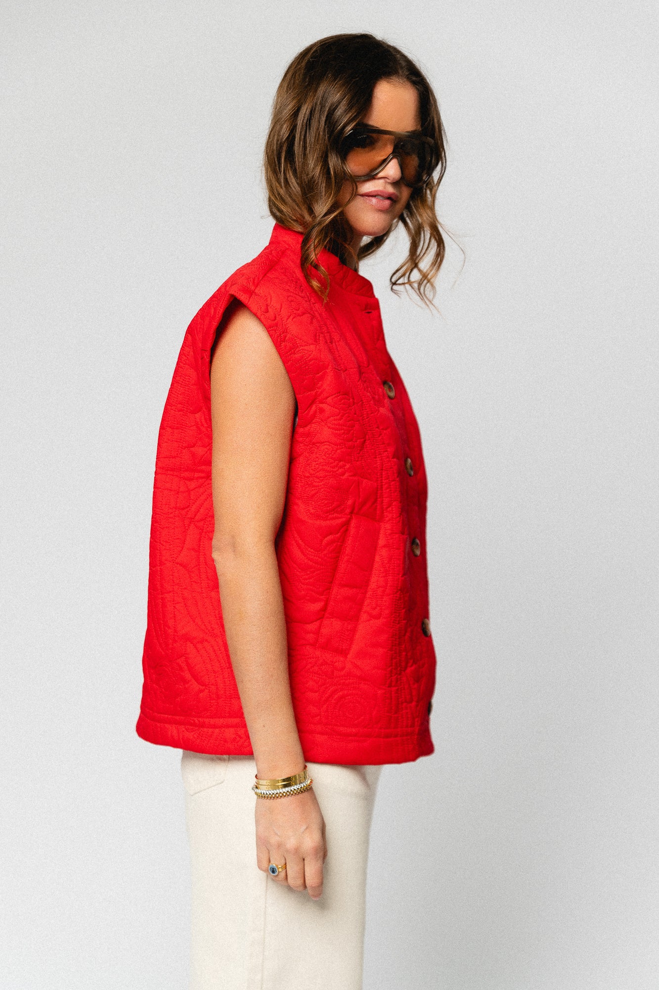 YASCasi padded vest fiery red - Image 8