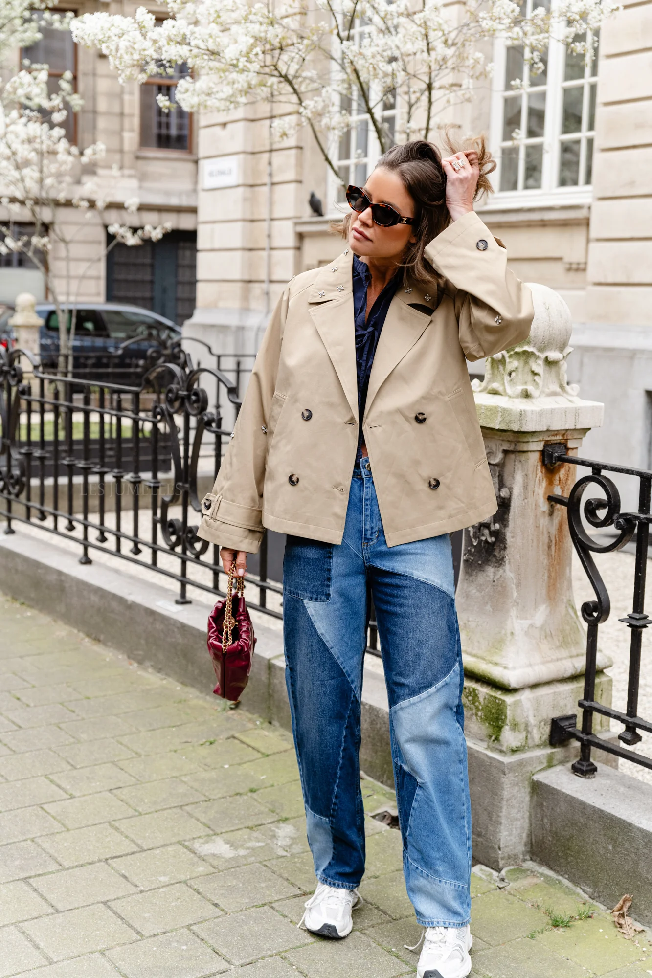 YASDiala LS short trenchcoat curds & whey - Image 3