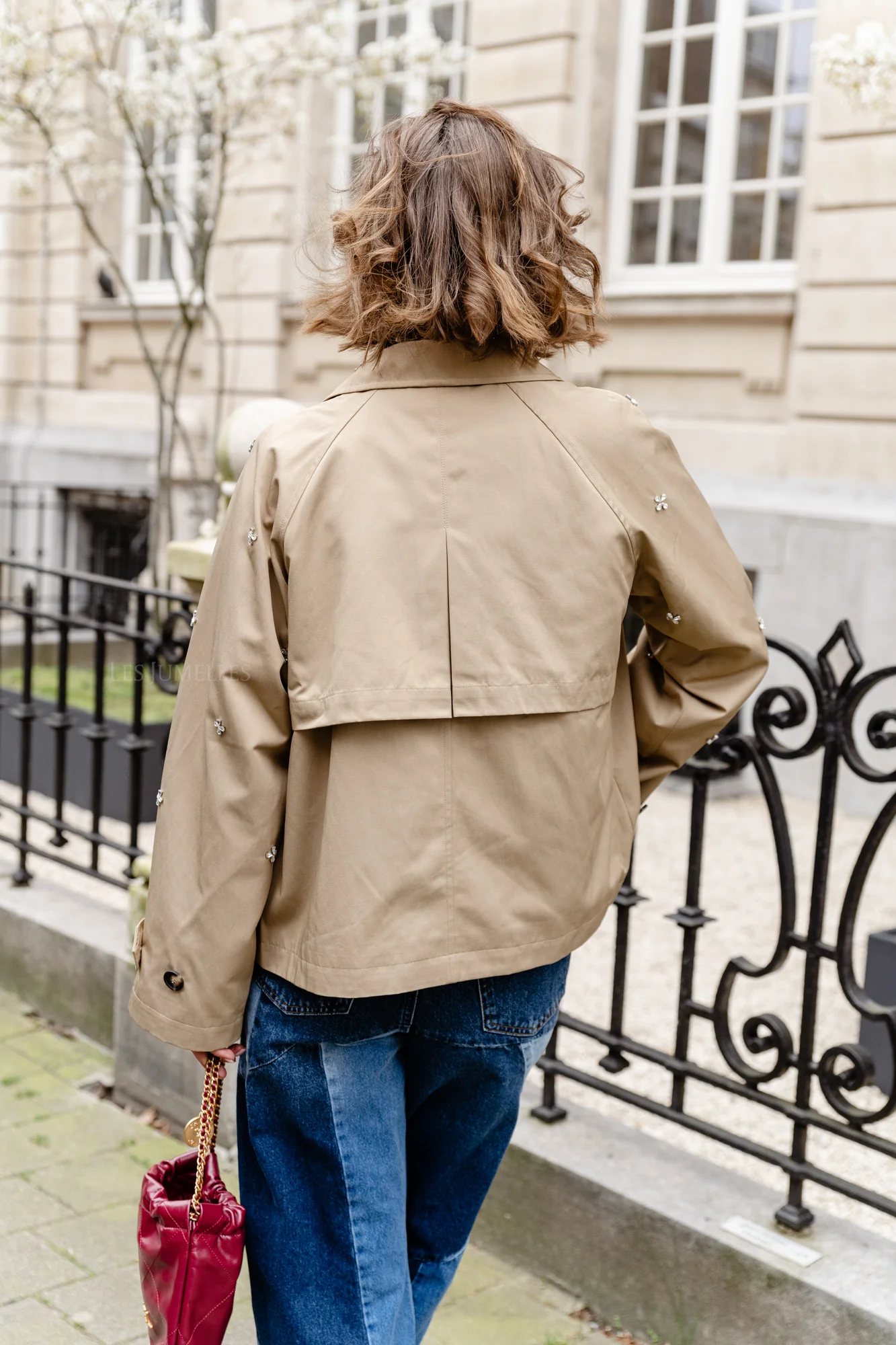 YASDiala LS short trenchcoat curds & whey - Image 4